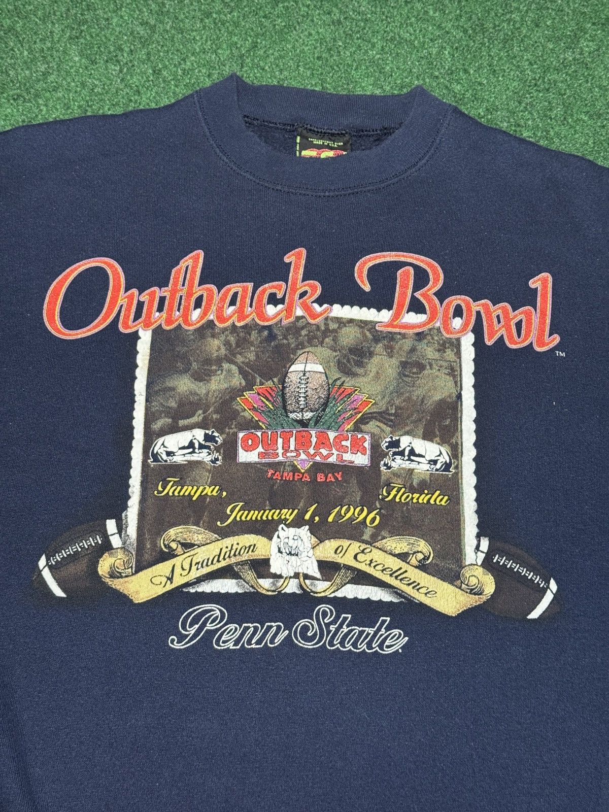 Starter Vintage 90s Penn State PSU Football Outback Bowl Sweatshirt Size US XL / EU 56 / 4 - 2 Thumbnail