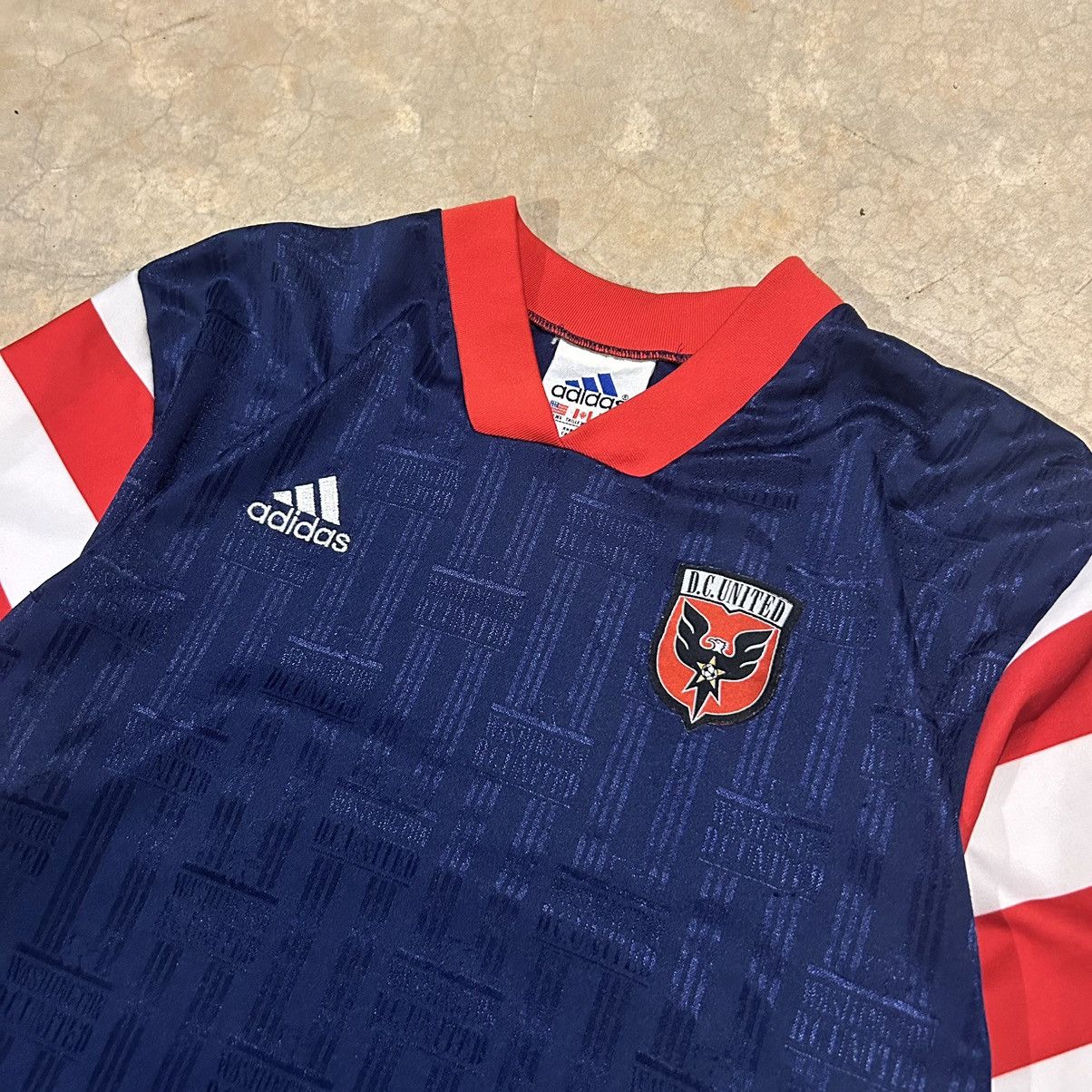 Adidas × Vintage Rare Vintage 1997/1998 DC United MLS Soccer Jersey Size US XL / EU 56 / 4 - 3 Thumbnail