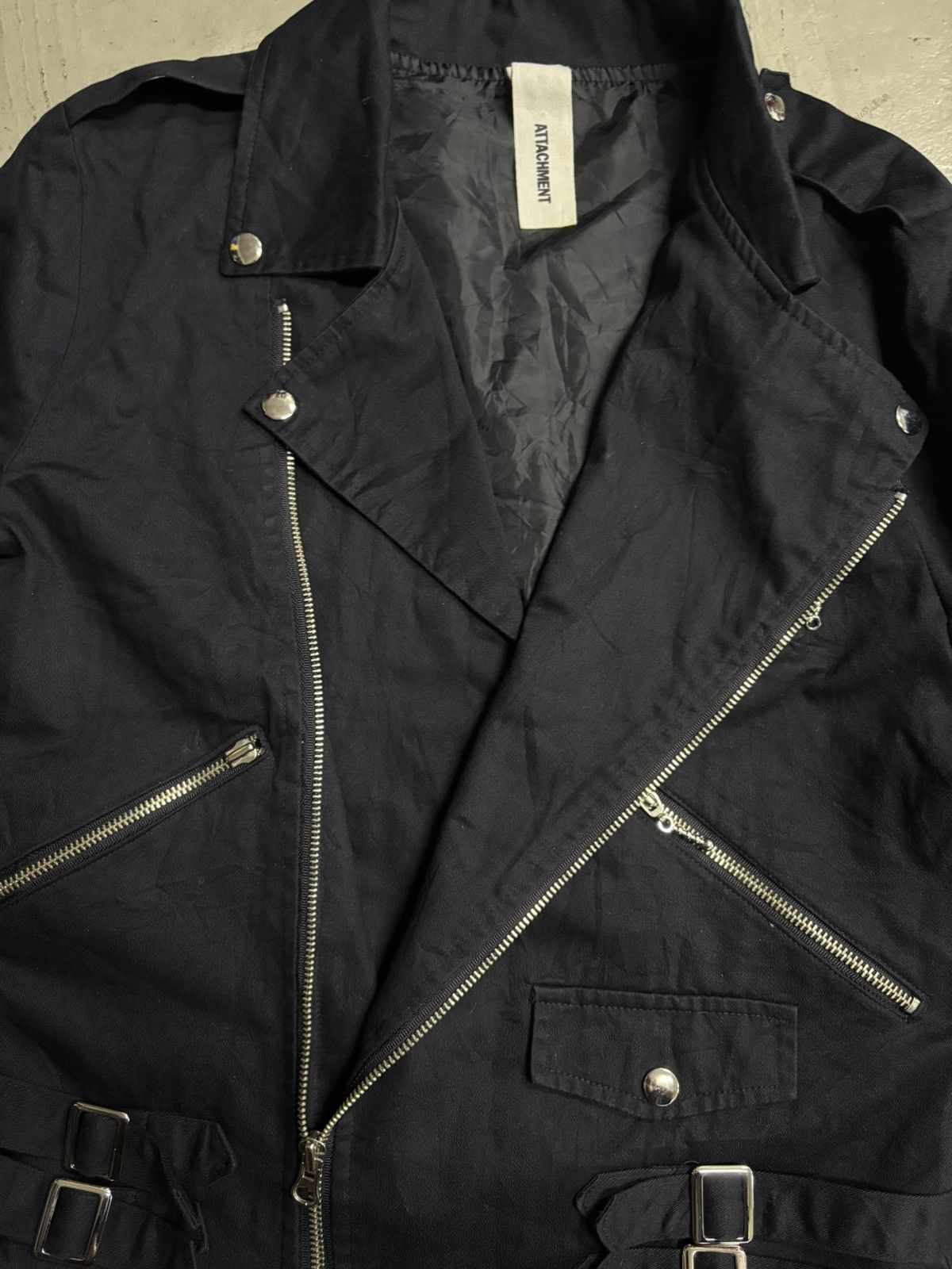 Attachment Hybrid Ramones Double Collar Breasted Biker Zipper Jacket Size US S / EU 44-46 / 1 - 10 Thumbnail