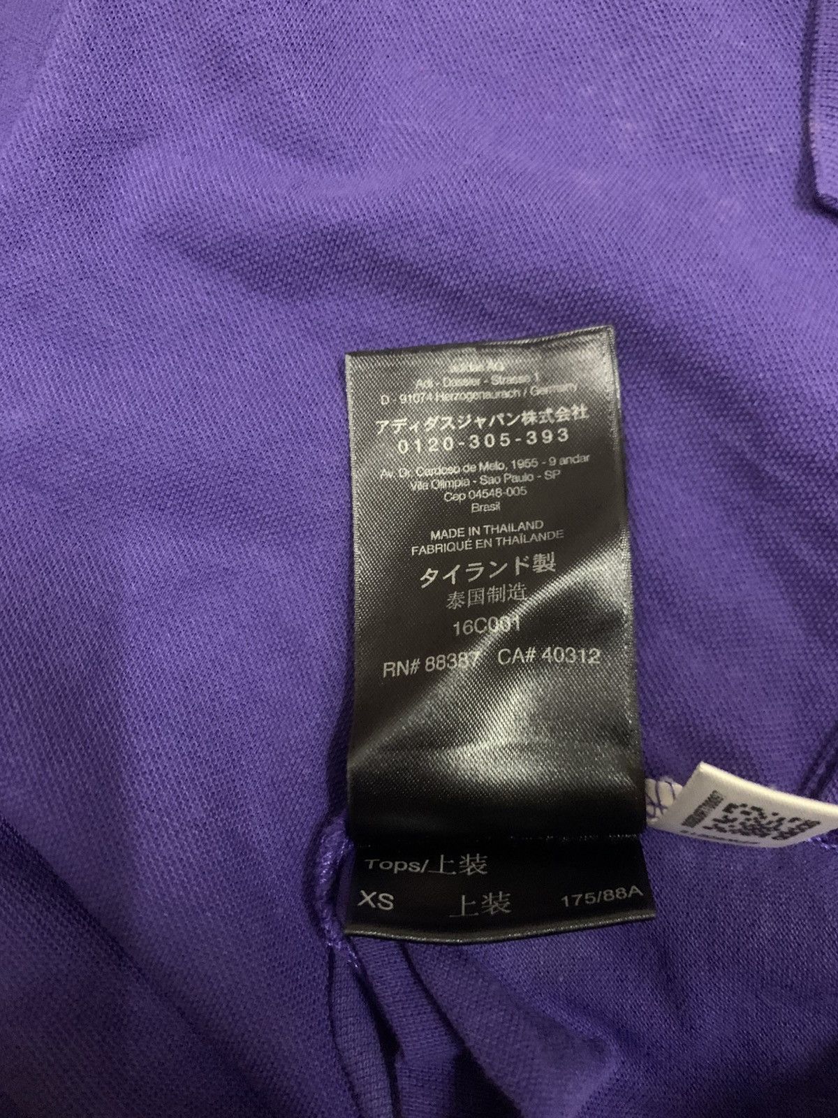 Yohji Yamamoto Adidas Y3 purple Polo shirt Size US XS / EU 42 / 0 - 7 Thumbnail