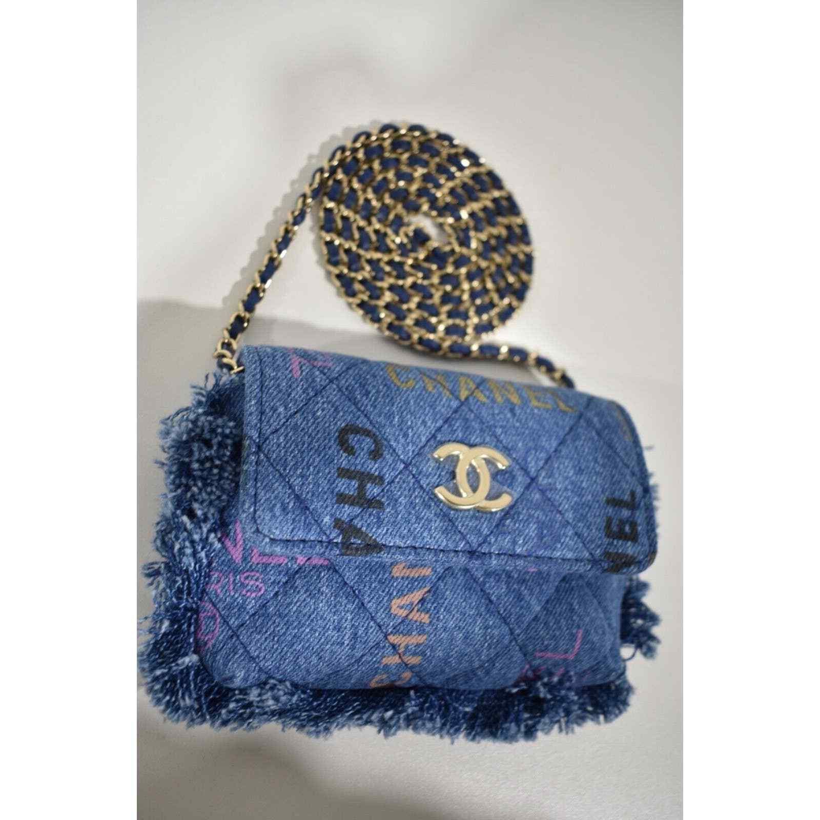 Chanel Chanel Graffiti Shoulder Crossbody Clutch Credit Card Bag Size ONE SIZE - 8 Thumbnail