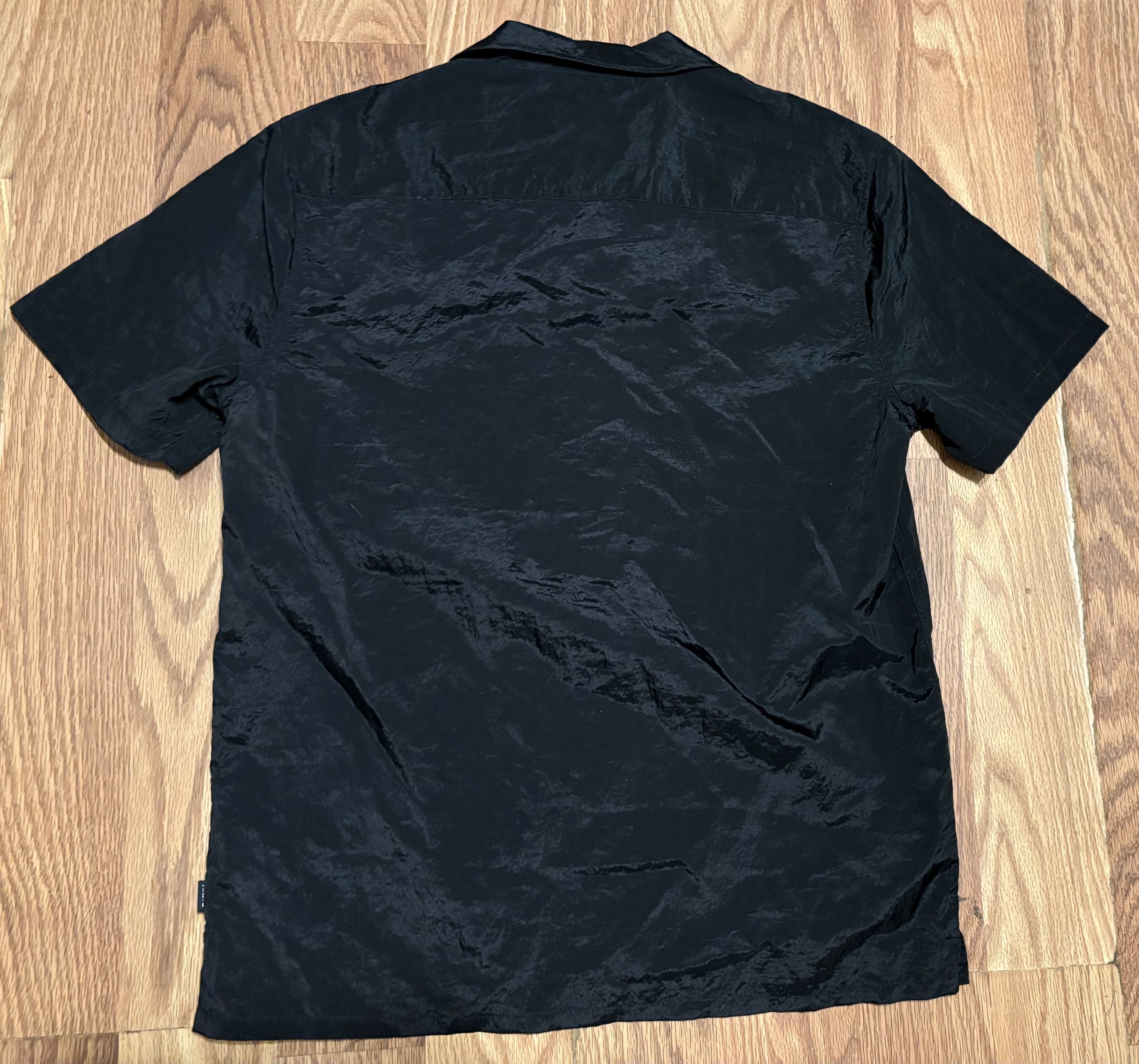 DKNY DKNY Black Short Sleeve Button-Up Shirt Size US M / EU 48-50 / 2 - 2 Thumbnail