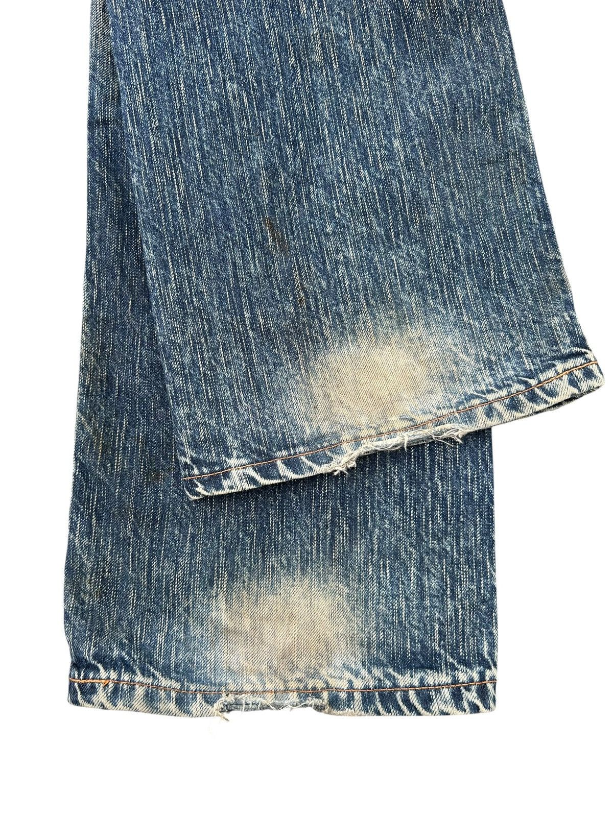 Kapital Vintage Flare Edwin Blue Trip 503 Rusty Denim Jeans Size US 30 / EU 46 - 11 Thumbnail