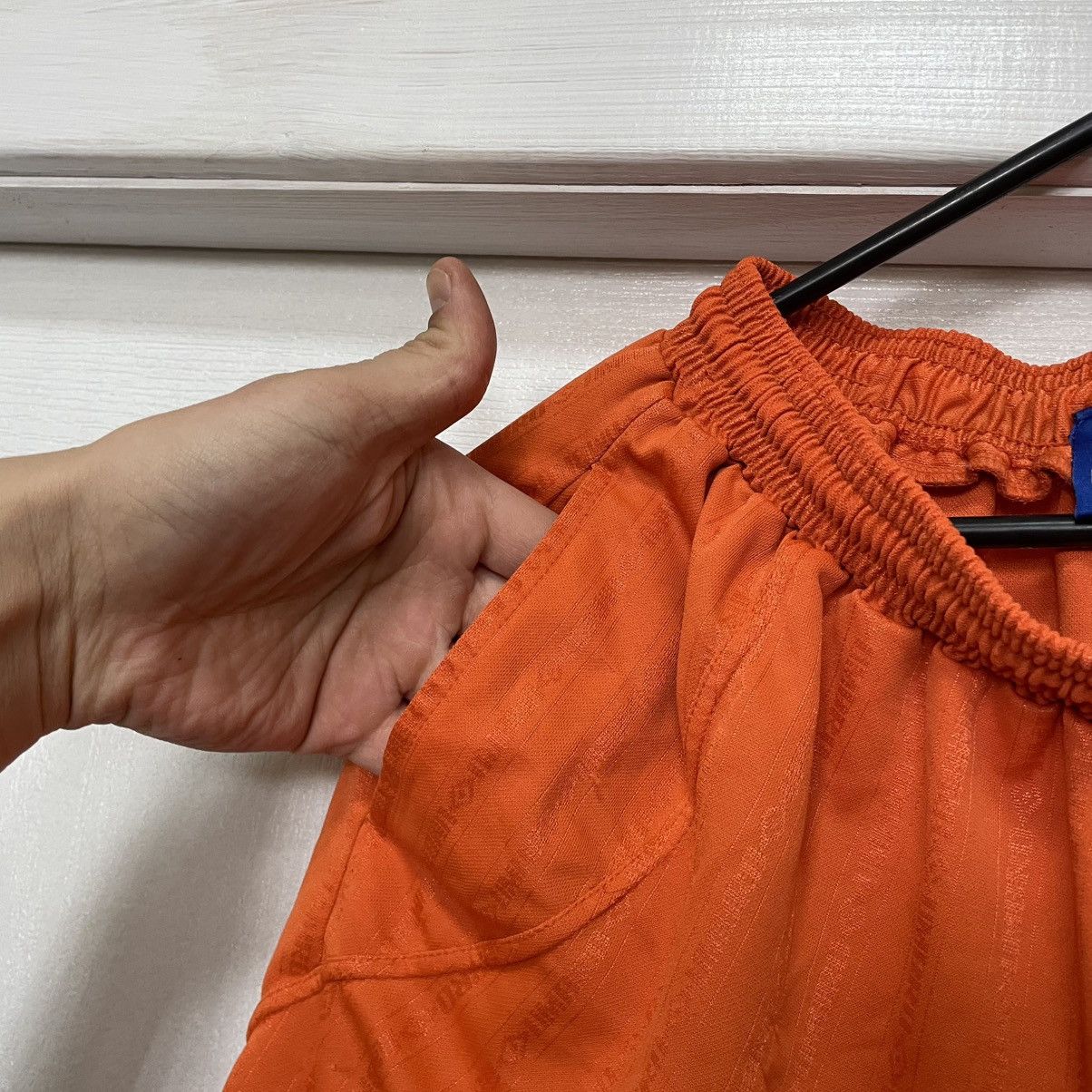 Umbro × Vintage 90s UMBRO SHORTS orange sportswear training olympic Size US 32 / EU 48 - 5 Thumbnail