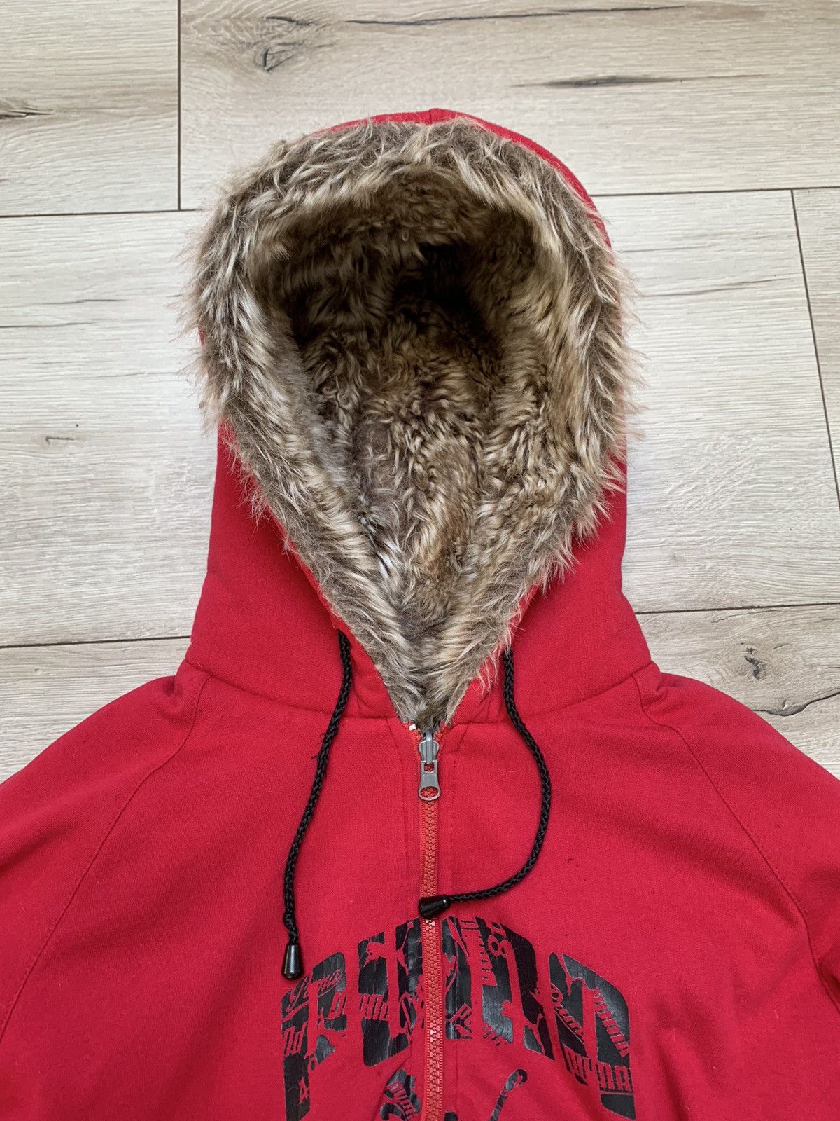 If Six Was Nine × Le Grande Bleu (L.G.B.) × Vintage VINTAGE ZIP HOODIE WITH FAUX FUR JAPANESE LGB GOA STYLE Size XL / US 12-14 / IT 48-50 - 5 Thumbnail