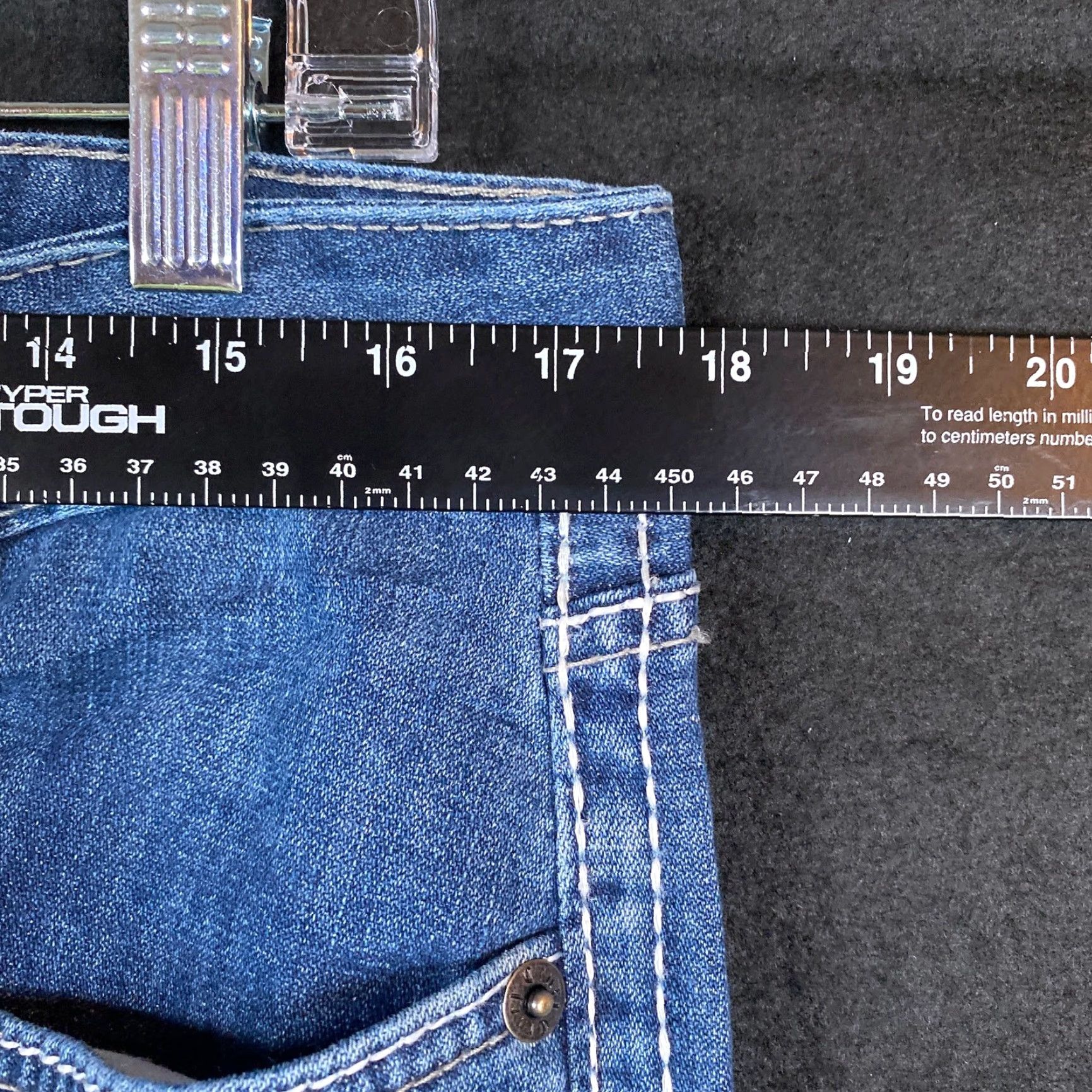 Denime VINTAGE Cruel Denim Womens Jeans Blue Abby Embroidered Pocket Stretch 31/11R Size 32" / US 10 / IT 46 - 7 Thumbnail
