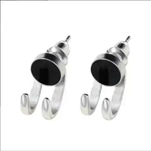 Sterling Silver Hook Paw Stud Earrings for Men Size ONE SIZE - 3 Thumbnail