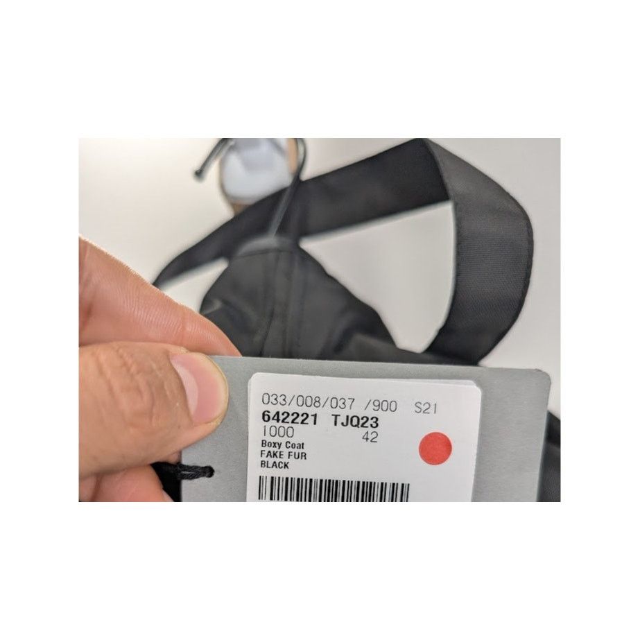 Balenciaga o1rshd1 Boxy Coat Fur in Black Size US XS / EU 42 / 0 - 14 Thumbnail
