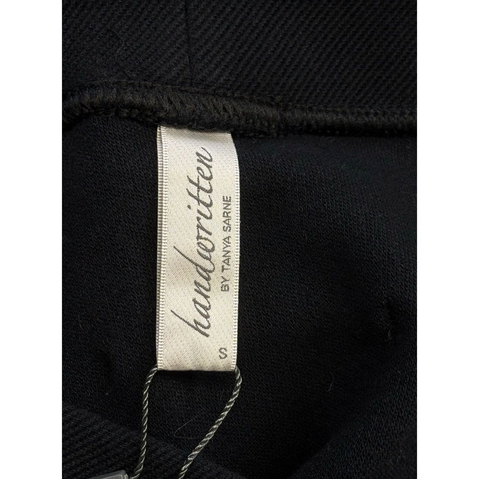 Vintage Handwritten Pencil Skirt Women’s Black BNWT Small MIDI Elastic Cotton Elastane Size 28" / US 6 / IT 42 - 6 Thumbnail