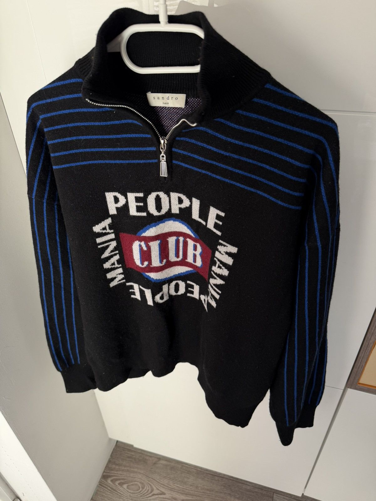 Sandro Sandro Paris Mania Graphic Sweter Size US M / EU 48-50 / 2 - 1 Thumbnail