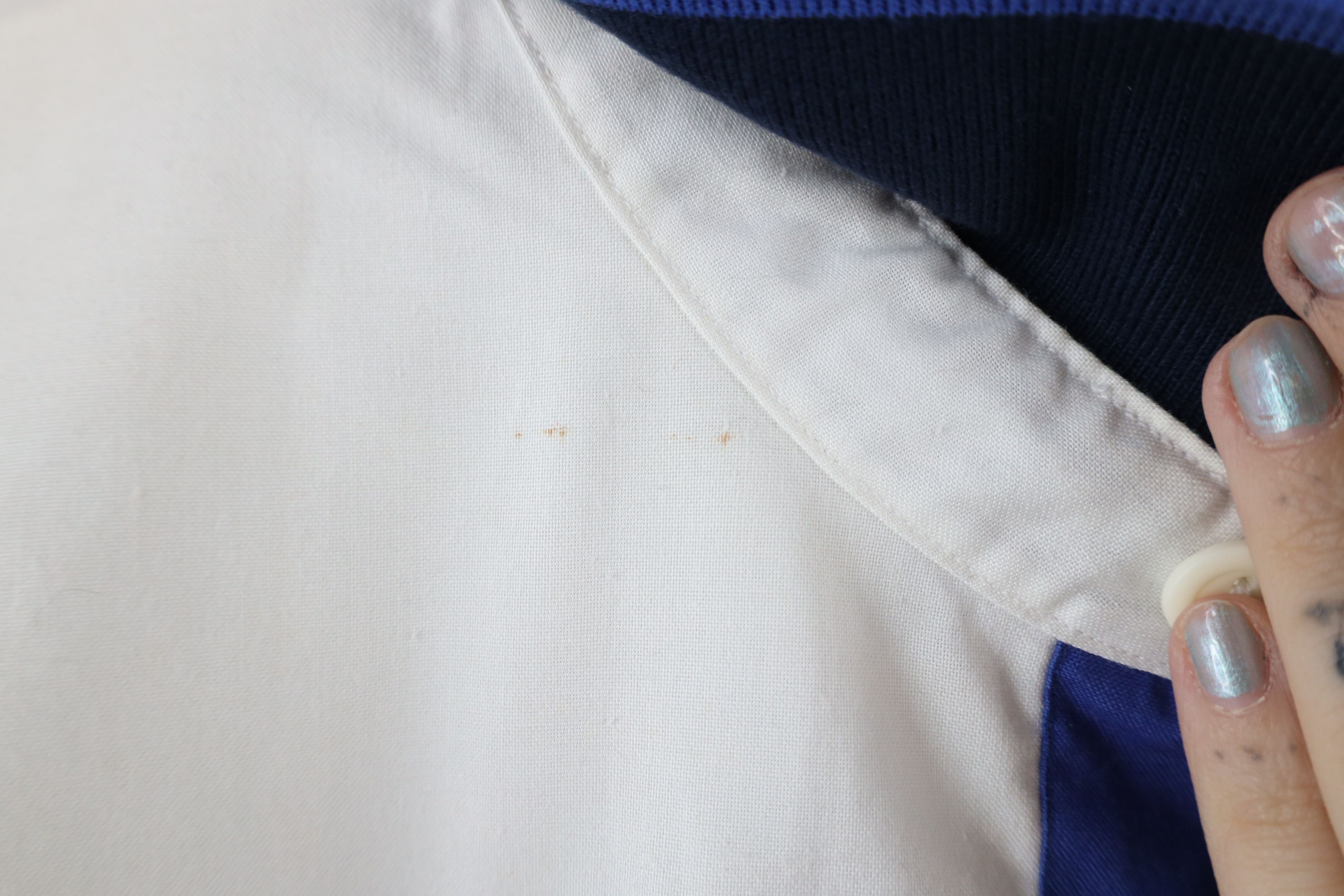 Vintage Vintage 90s Streetwear Block Collared Pullover Polo Shirt Size US L / EU 52-54 / 3 - 6 Thumbnail