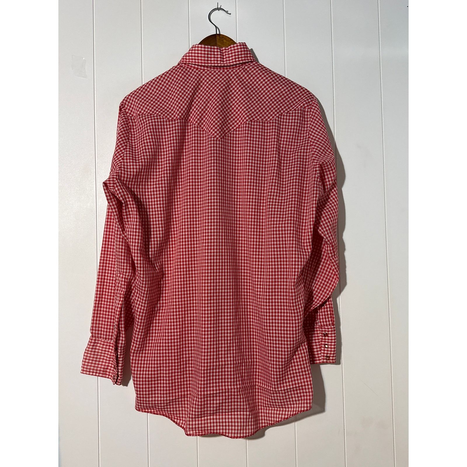 Dickies Dickson-Jenkins Vintage Red Gingham Pearl Snap Shirt USA L Size US L / EU 52-54 / 3 - 8 Thumbnail