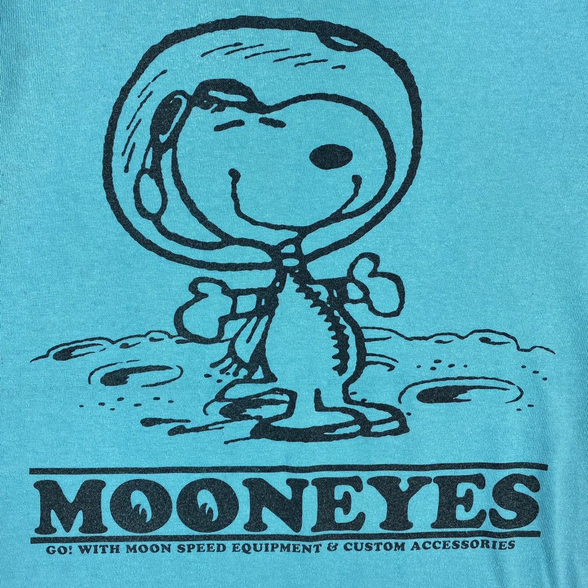 Japanese Brand × Peanuts × Vintage VINTAGE MOONEYES PEANUTS GO WITH MOON TEE Size US M / EU 48-50 / 2 - 3 Thumbnail