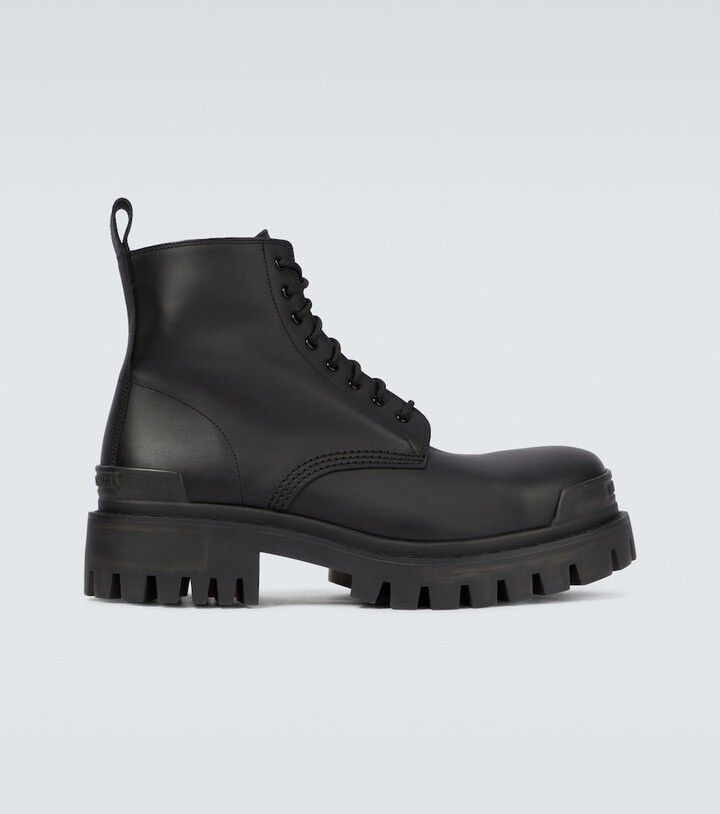 Leather Strike Boots