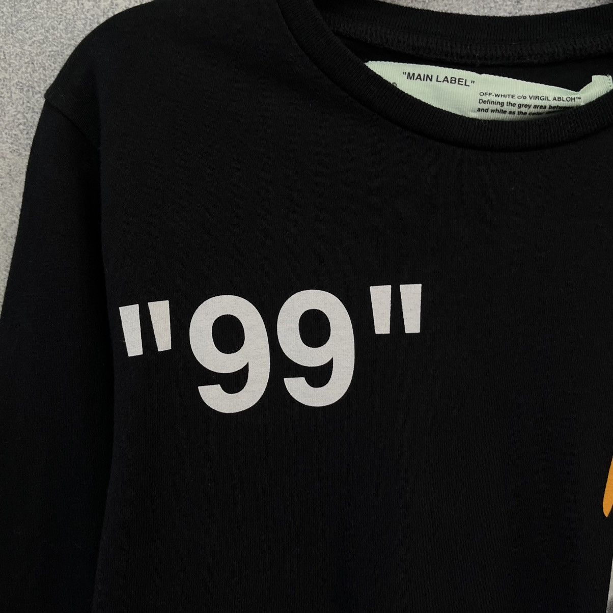 Off-White Off White Black Longsleeve Big Logo Streetwear Rare Size US XS / EU 42 / 0 - 9 Thumbnail