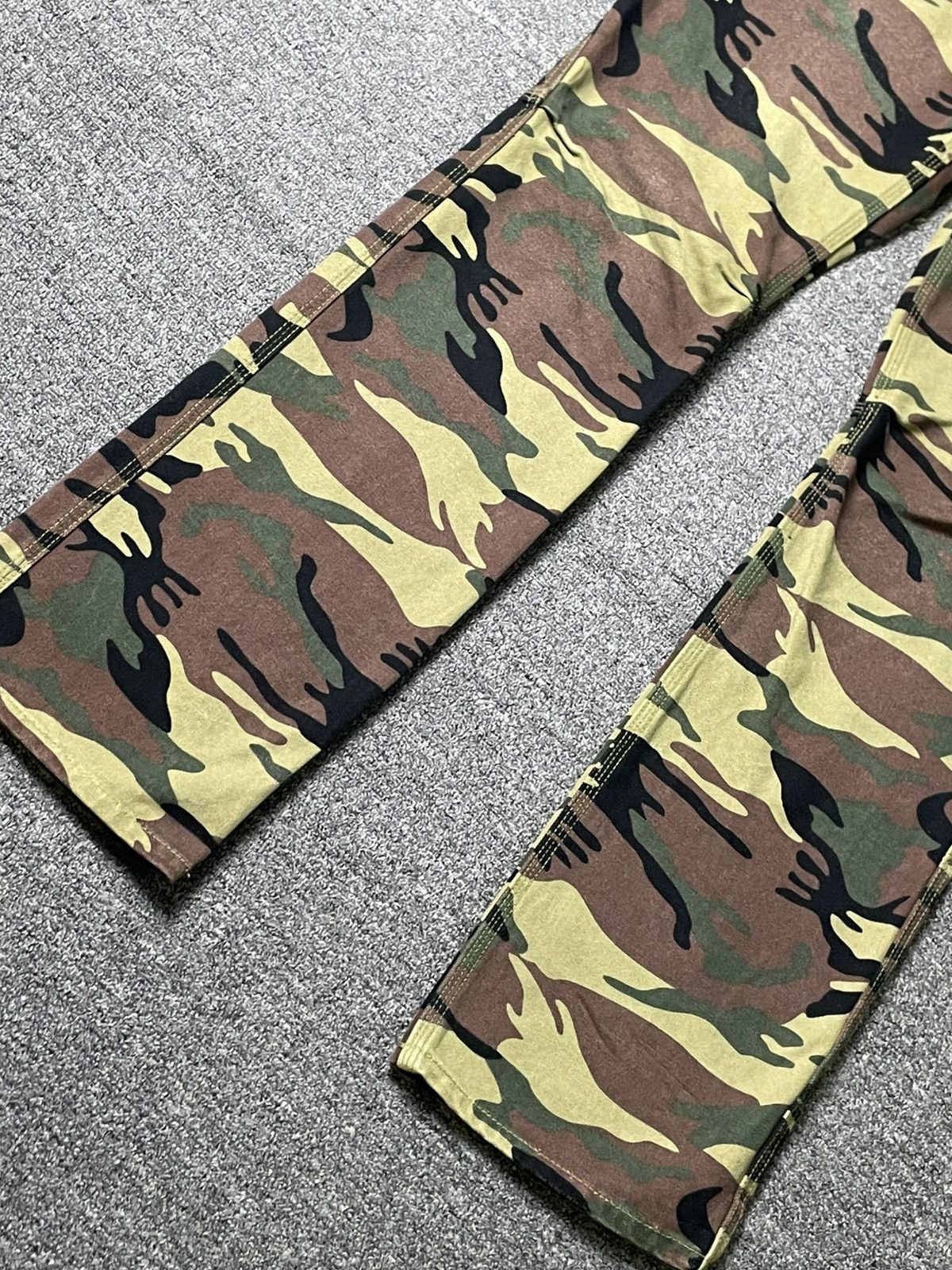 Japanese Brand Back Number Camouflage Flare Pants (68) Size US 32 / EU 48 - 2 Thumbnail
