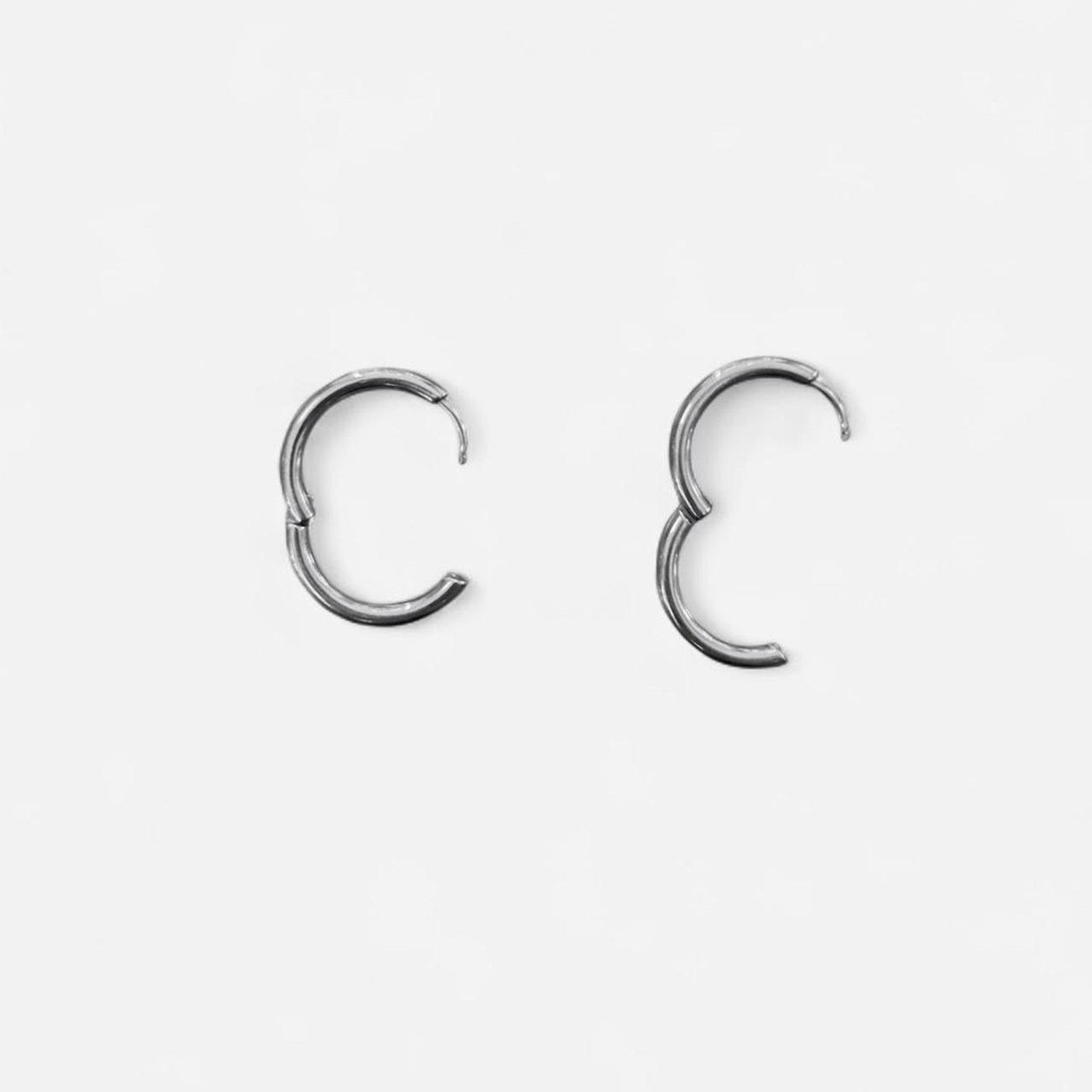 Los Angeles Apparel Los angeles apparel small silver hoop earrings Size ONE SIZE - 2 Thumbnail