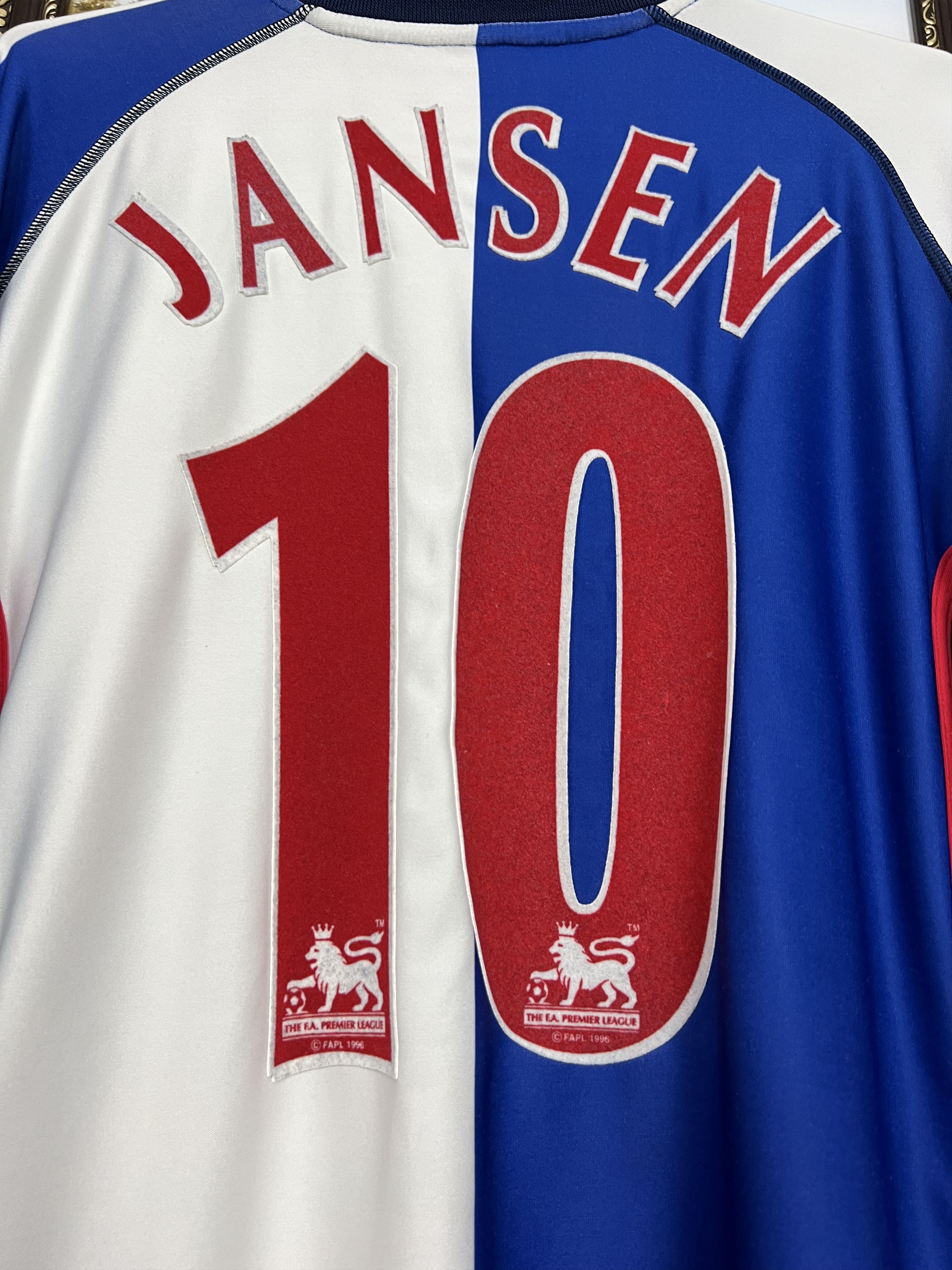 Kappa Blackburn Rovers Home football shirt 2003 #10 Jansen Kappa Size US XXL / EU 58 / 5 - 2 Thumbnail