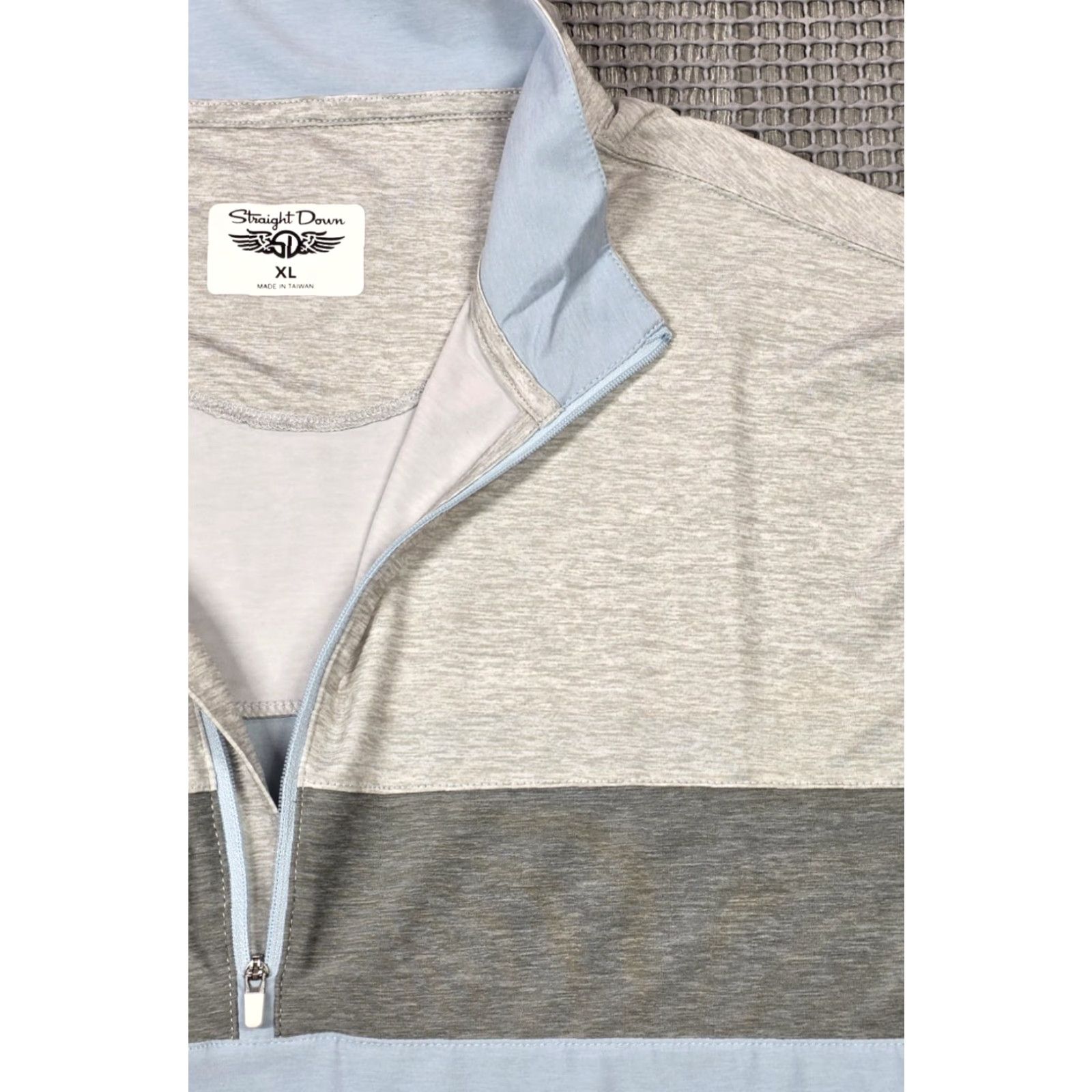 Vintage Straight Down Horizon Mens XL Grey Blue 1/4 Zip Pullover Golf Lightweight Shirt Size US XL / EU 56 / 4 - 5 Thumbnail
