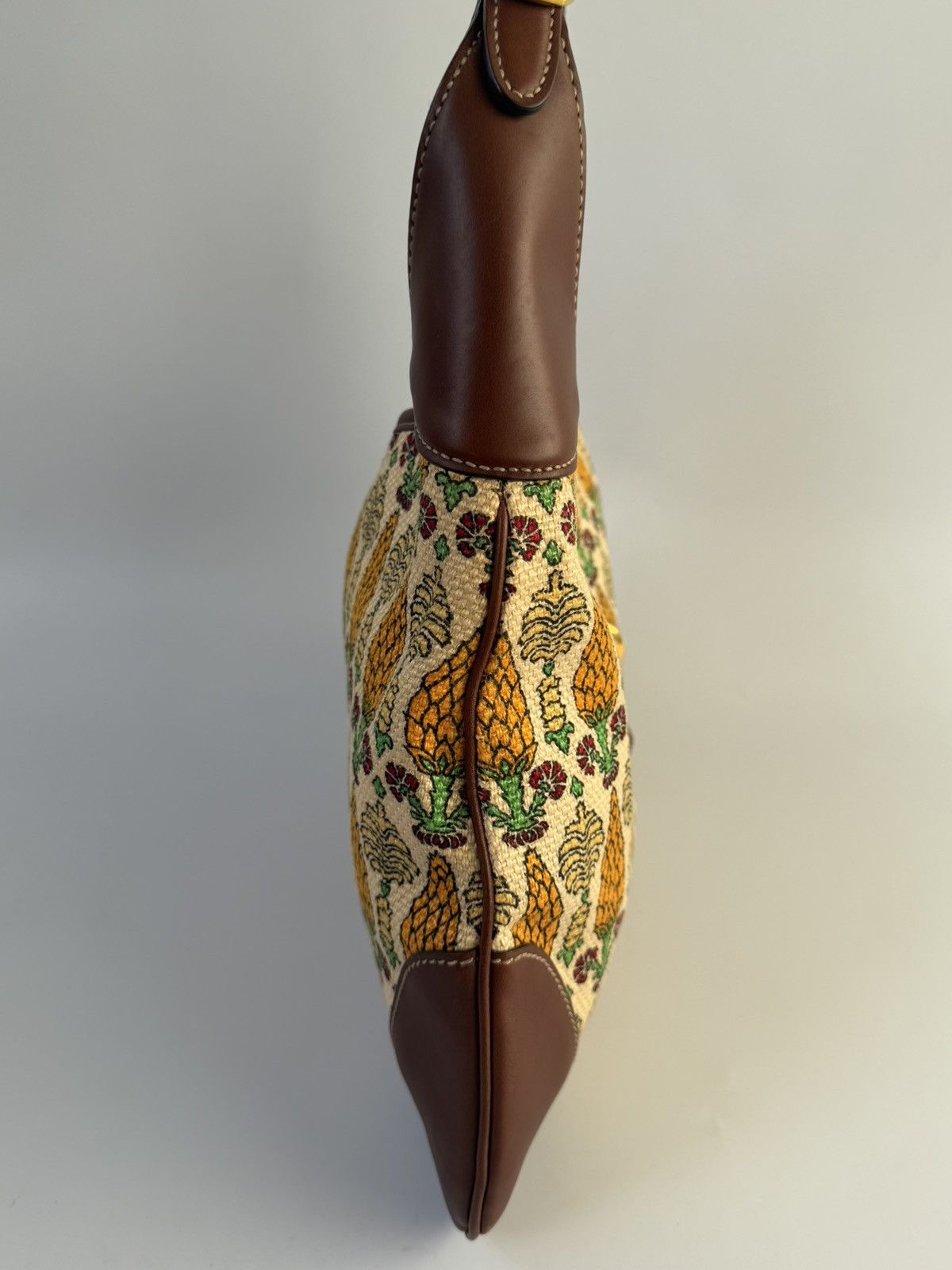 Gucci Gucci Jackie Pineapple Printed Canvas Hobo Bag Size ONE SIZE - 5 Thumbnail