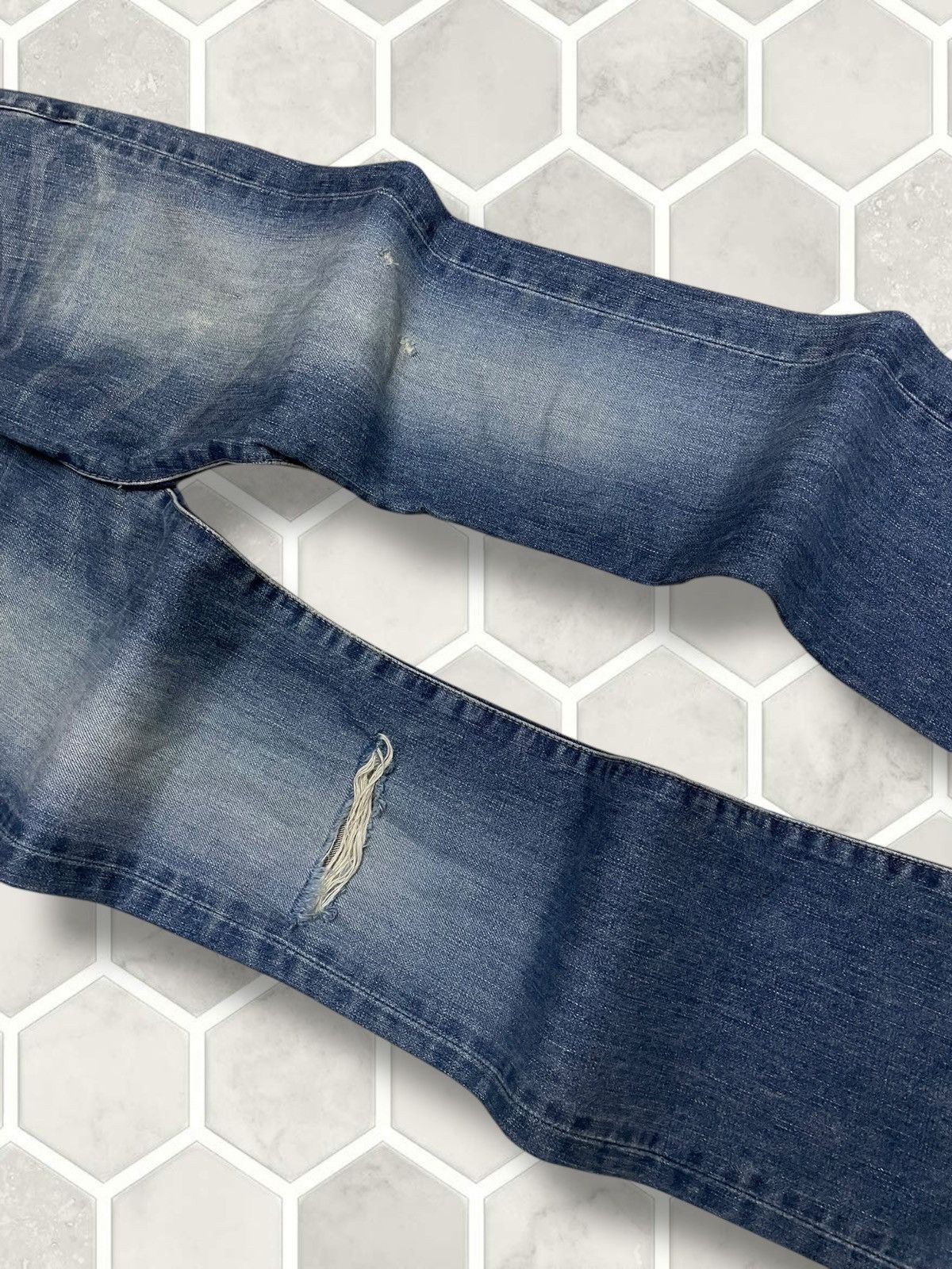 Hysteric Glamour Vintage Designer Japan 90s Rna Small Flared Distressed Denim Size US 28 / EU 44 - 6 Thumbnail