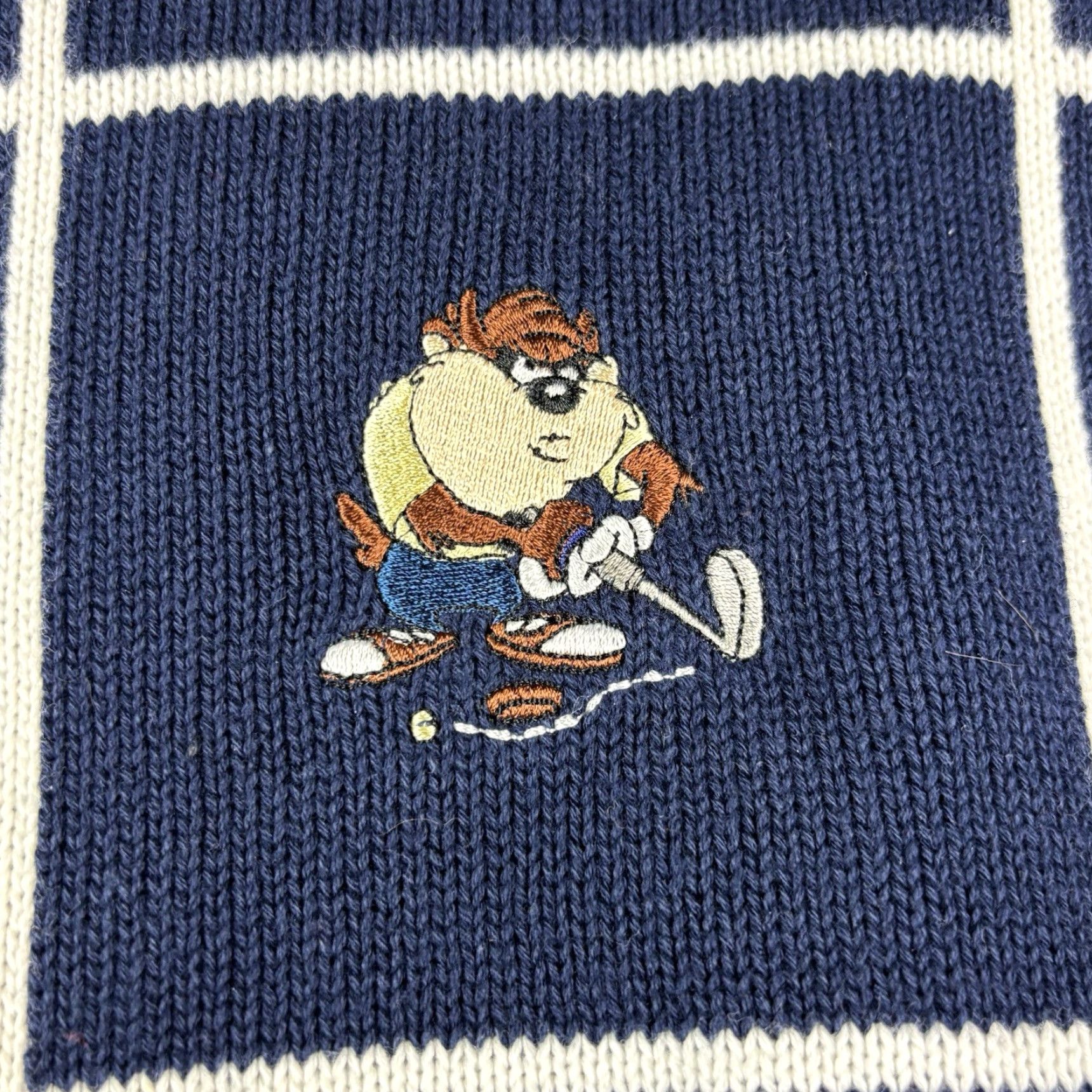 Vintage VINTAGE Warner Bros. Studio Store Tasmanian Devil Golf Pullover Crew Neck Sweater Size US XXL / EU 58 / 5 - 3 Thumbnail