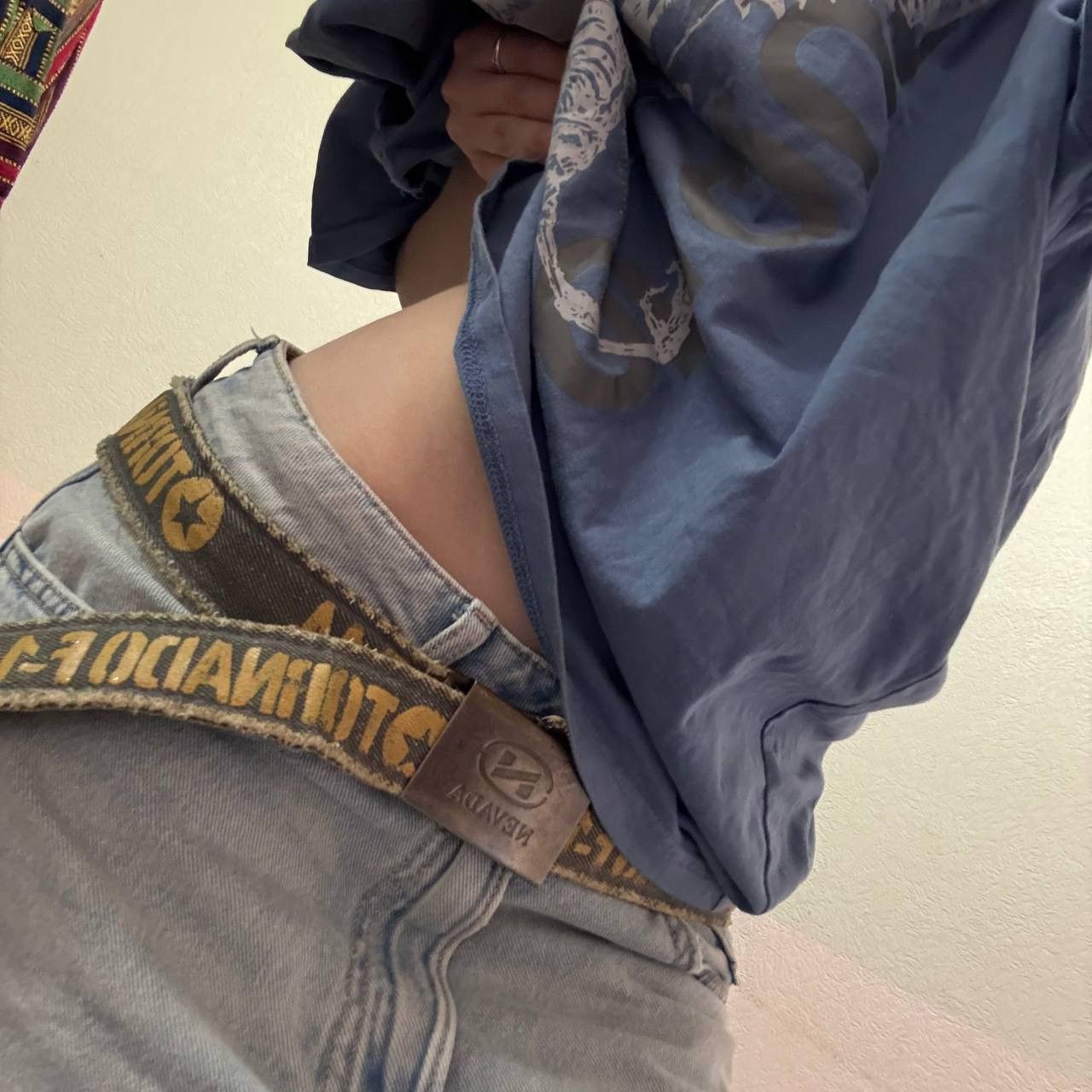Vintage Vintage 90s Japanese Archive Goth Metal Belt Grunge Faded OS Size ONE SIZE - 2 Thumbnail