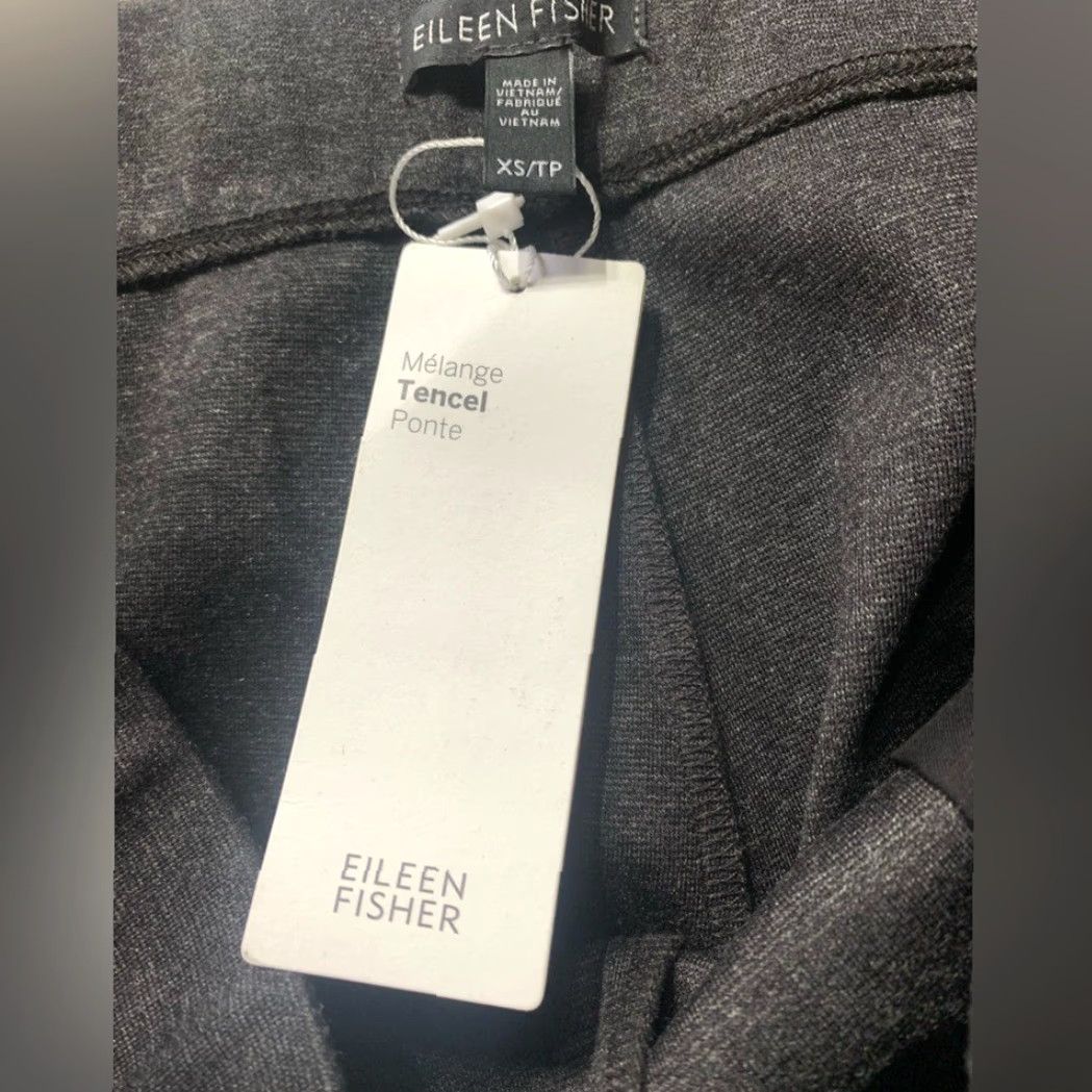 Eileen Fisher NWT Eileen Fisher XS Wide Ankle Pant Charcoal Gray Women XS Regular Pant Womens Size 26" / US 2 / IT 38 - 4 Thumbnail