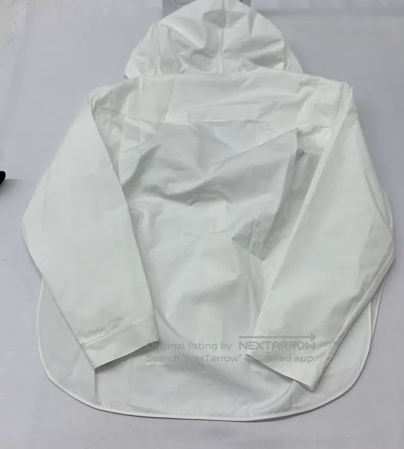 Alaia Alaia Solid Color Hooded Long Sleeve Shirt, White Size XS / US 0-2 / IT 36-38 - 3 Thumbnail