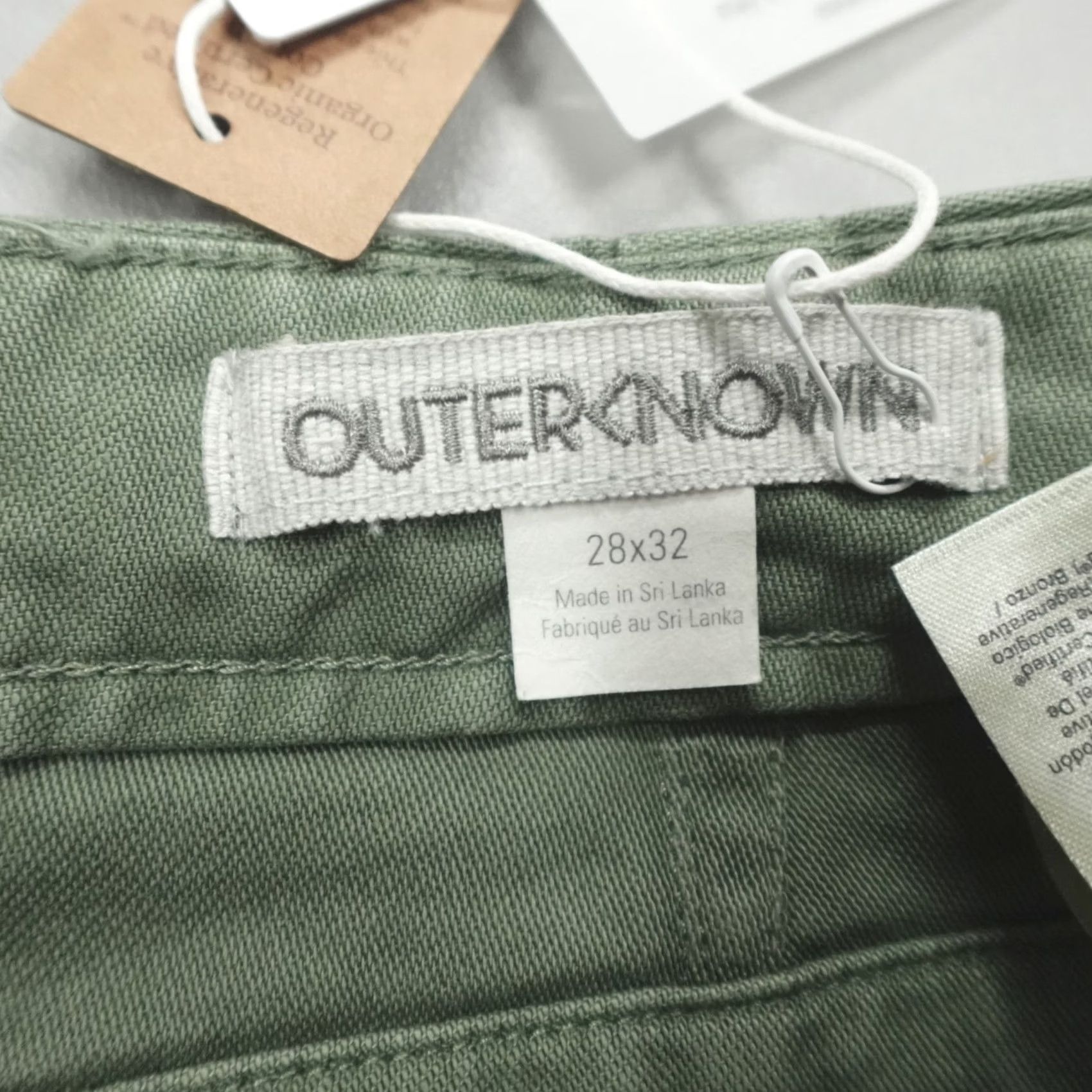 Outerknown Outerknown Field Pants Men's 28x32 Cargo Cotton Green Size US 28 / EU 44 - 4 Thumbnail