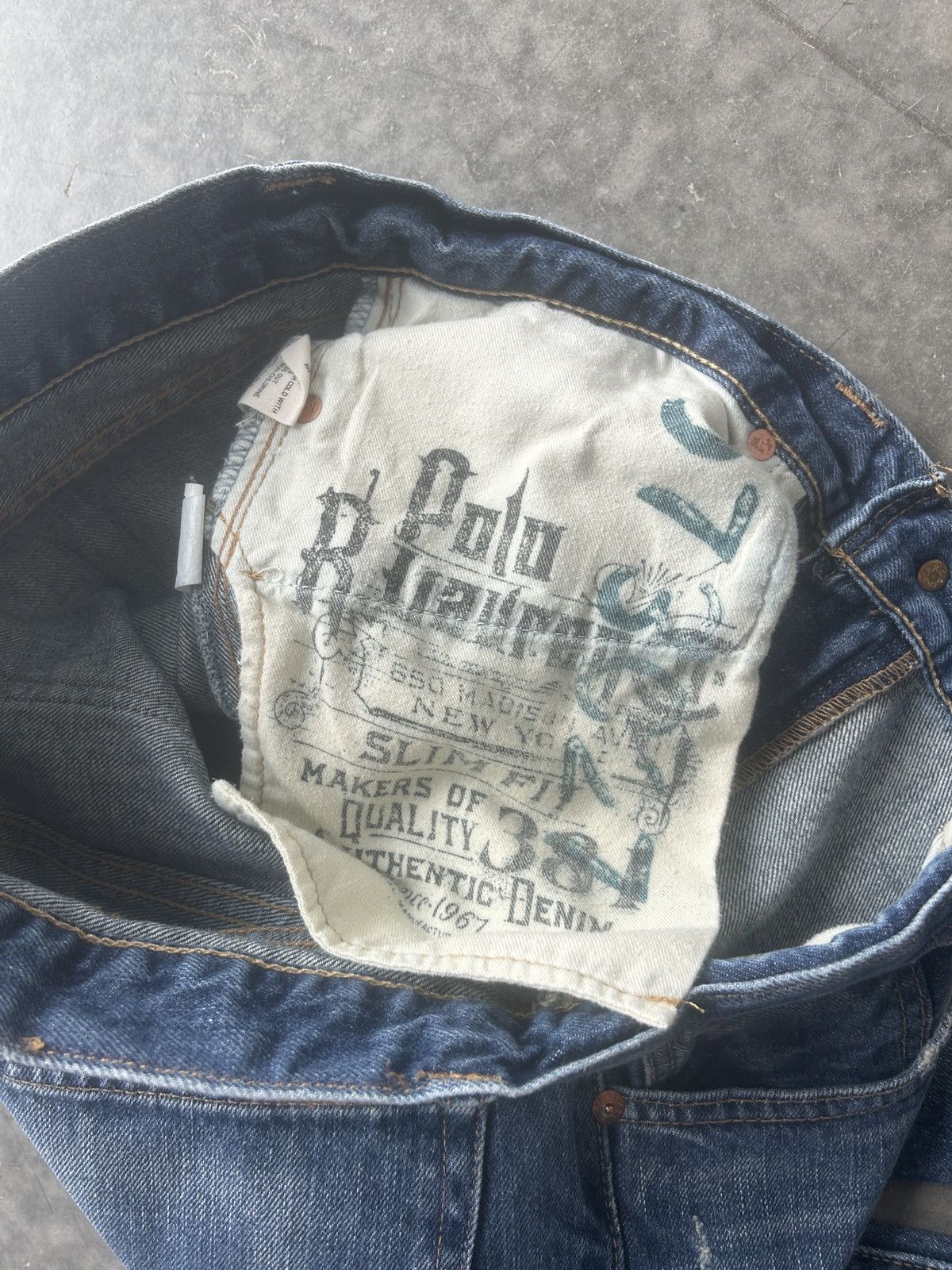 Polo Ralph Lauren × Vintage Vintage Y2K Polo Ralph Lauren Denim Jeans 34x32 Slim Fit Size US 34 / EU 50 - 6 Thumbnail