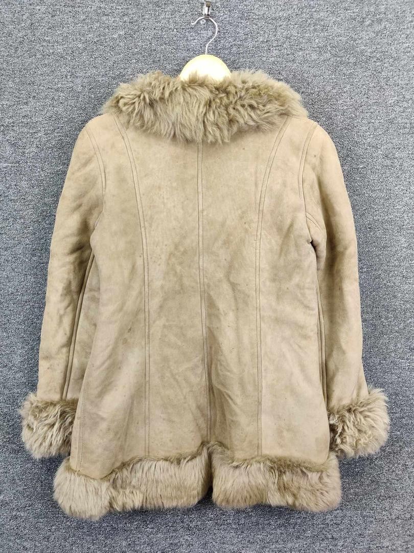 Leather Vintage Sheepskin Suede Leather Fur Coat Size US M / EU 48-50 / 2 - 6 Thumbnail