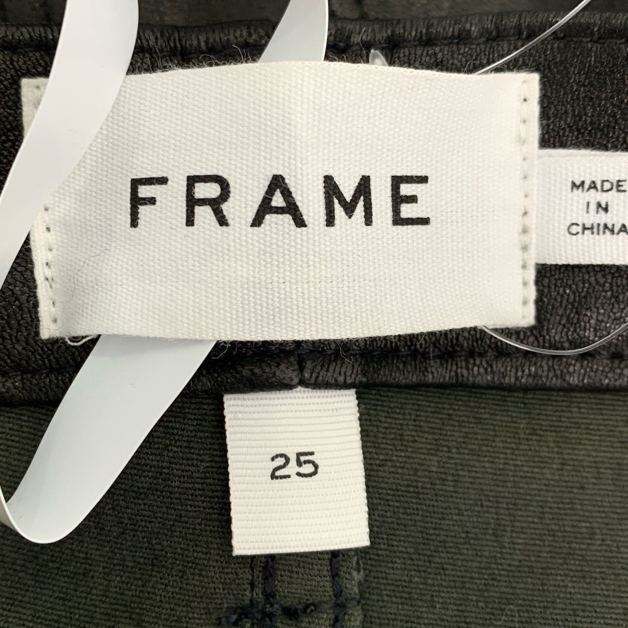 Frame Frame Black Mid-rise Leather Straight Pants K26WX Size 25" / US 0 / IT 36 - 5 Thumbnail