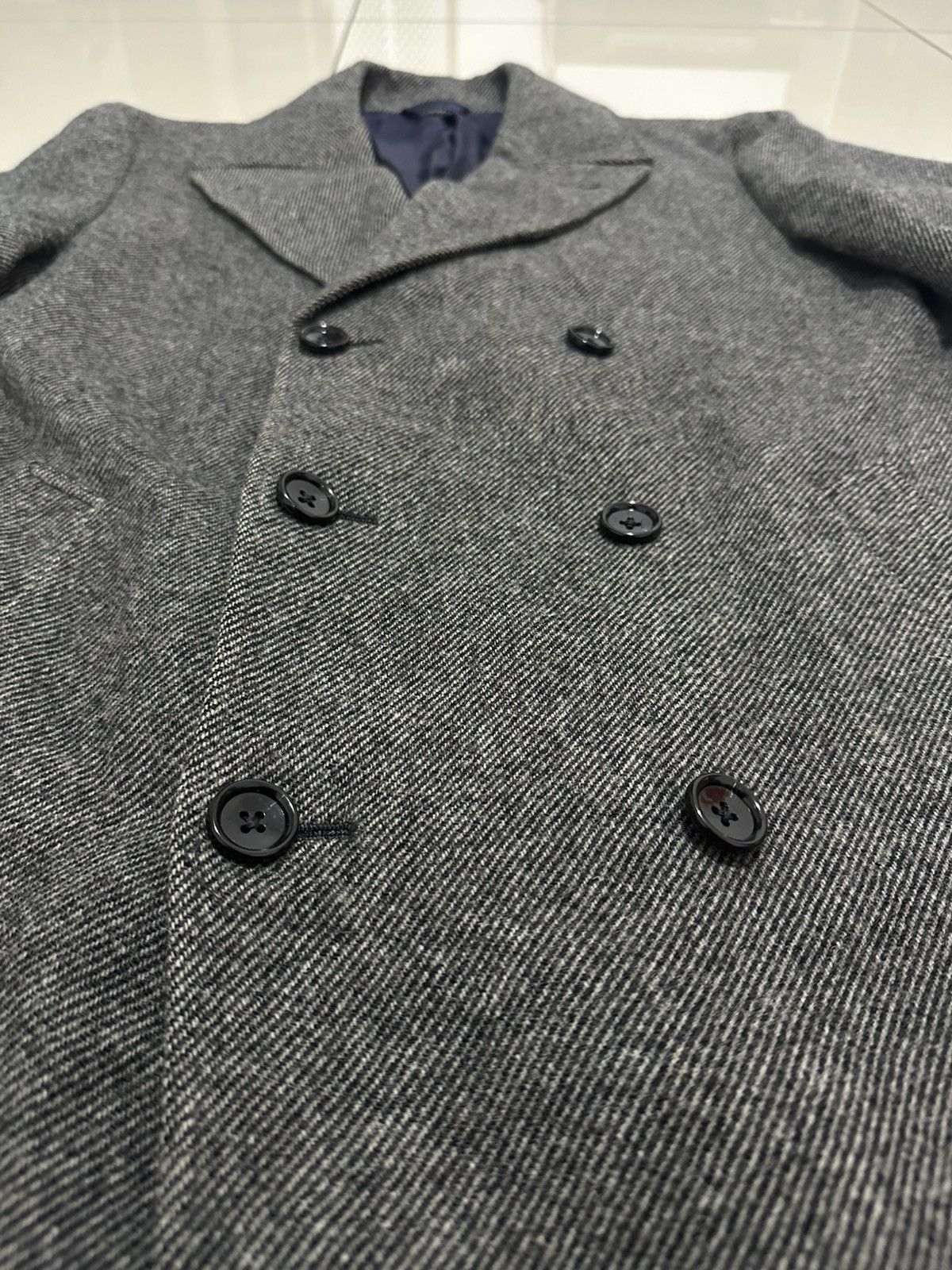 Tete Homme Kazutaka Katoh Double Breast Long Coat Design Tete Homme Size US L / EU 52-54 / 3 - 9 Thumbnail