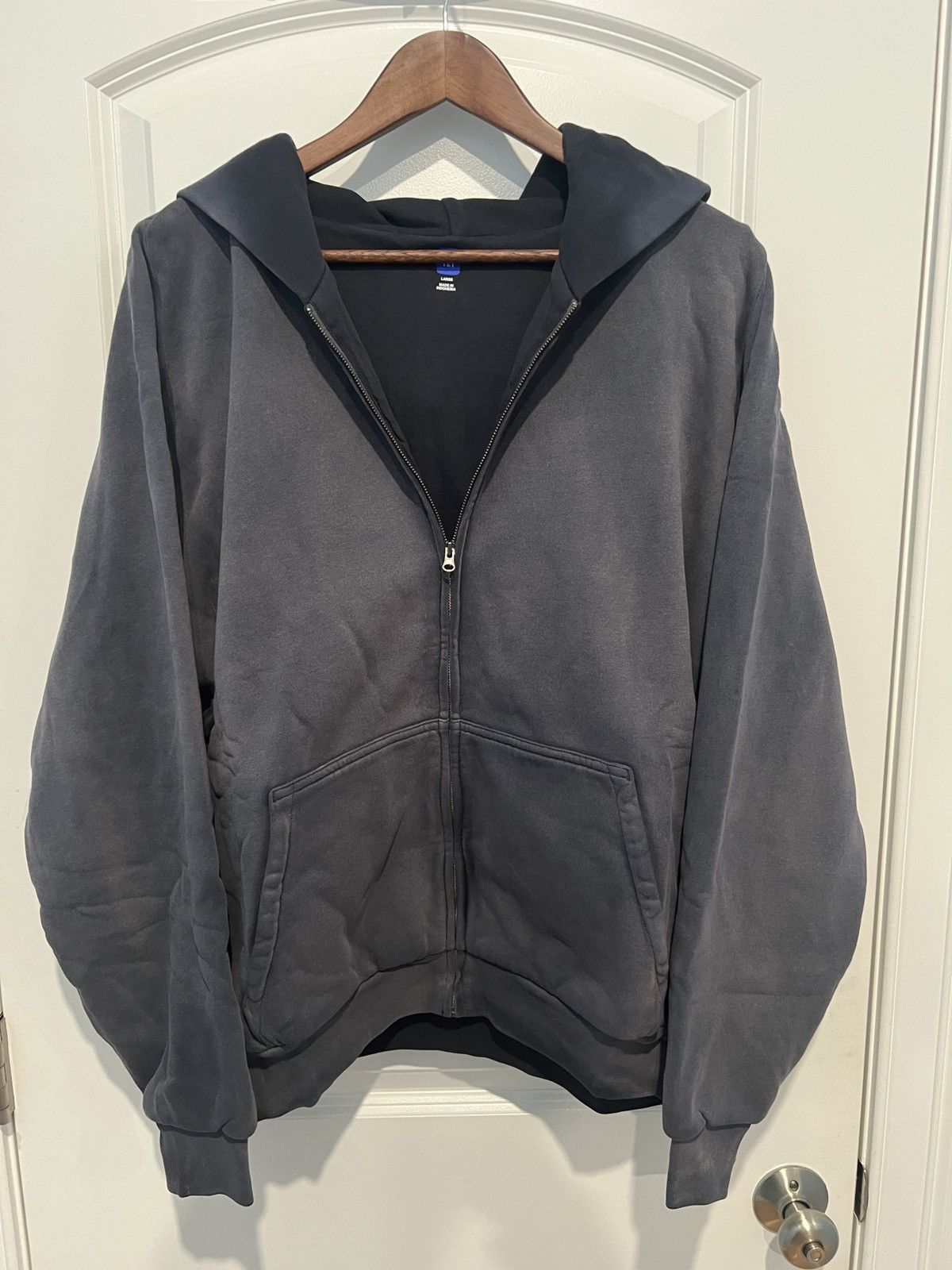 Balenciaga × Gap × Yeezy SUMMER SALE Yeezy Gap Zip Up Hoodie Poetic Black Large Size US L / EU 52-54 / 3 - 2 Thumbnail