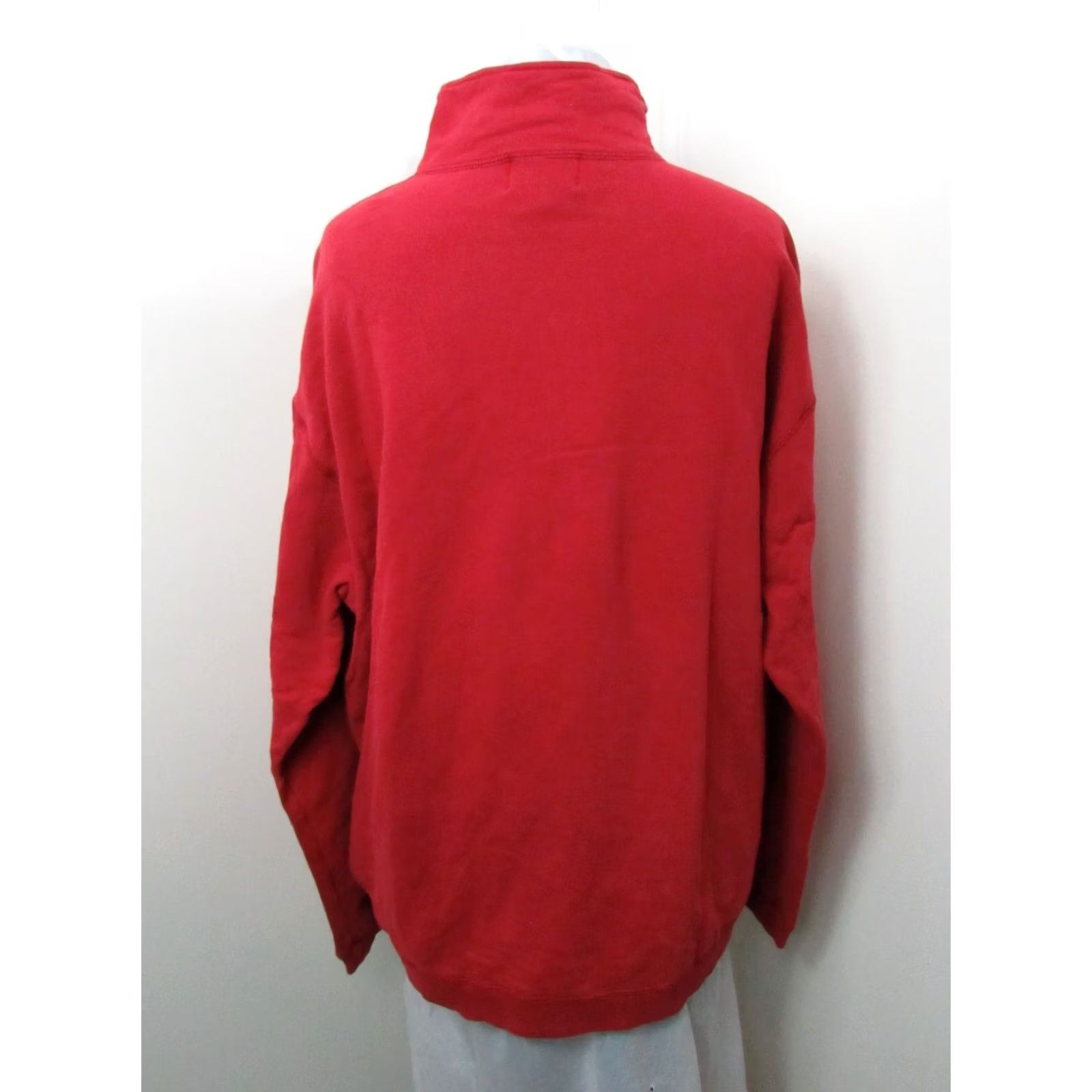 Roots VINTAGE Roots Canada Red Fleece Pullover Sweater Med L/XL 1/4 Zip Heavy Sweatshirt Size US XL / EU 56 / 4 - 7 Thumbnail