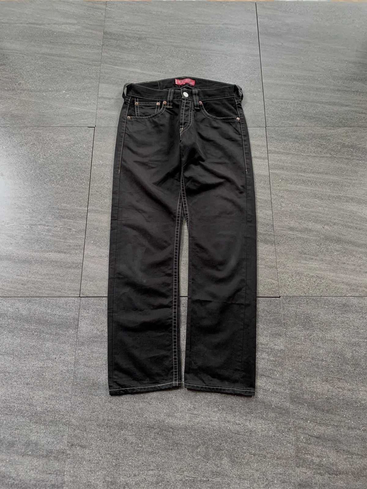 Junya Watanabe × Levi's FREE TAX! Contrast Stitching Straight Denim Jeans Size US 31 - 1 Thumbnail