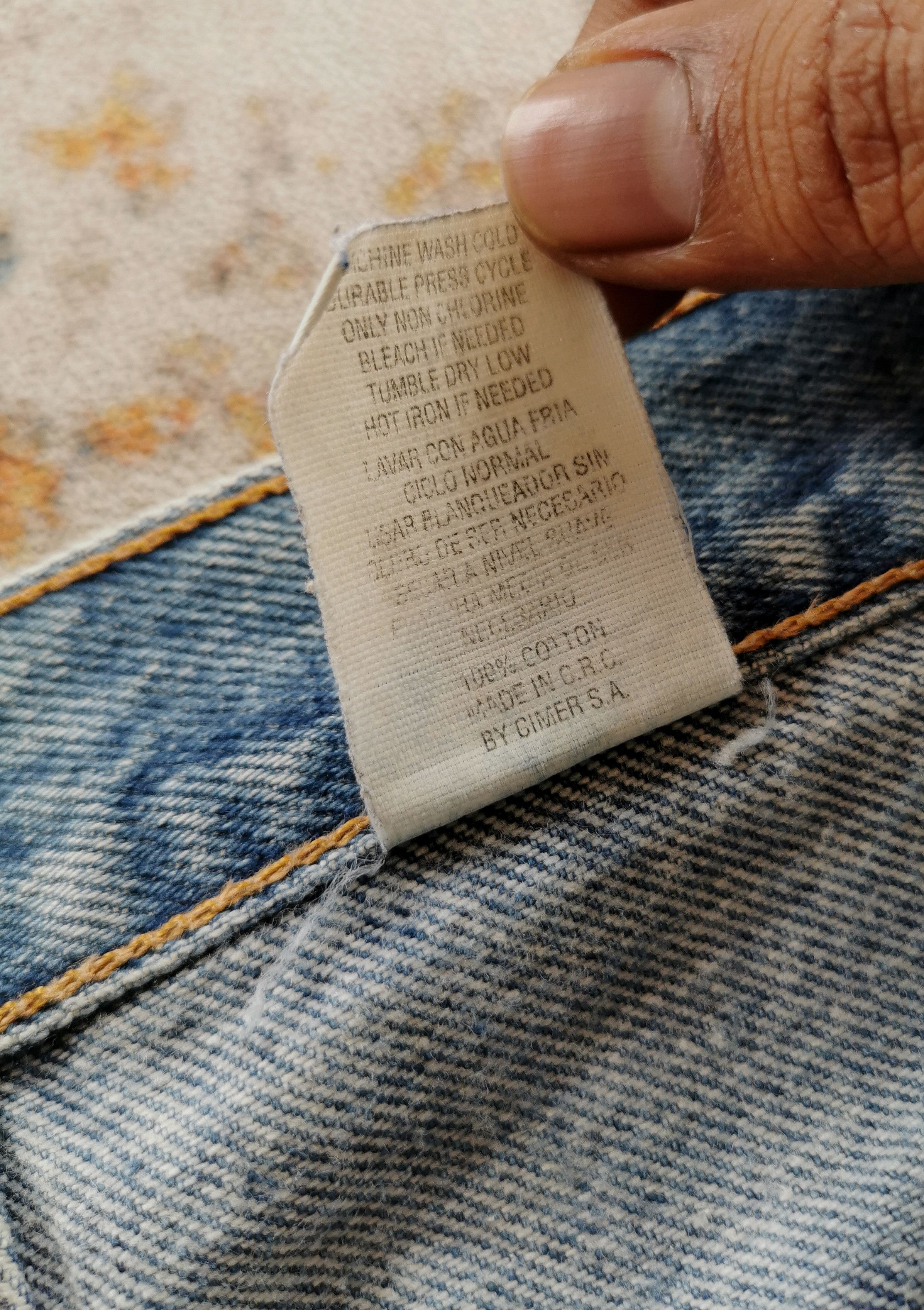 Levi's 90s vintage levis orange tab distressed jeans size 32'x29.5' Size 32" / US 10 / IT 46 - 9 Thumbnail