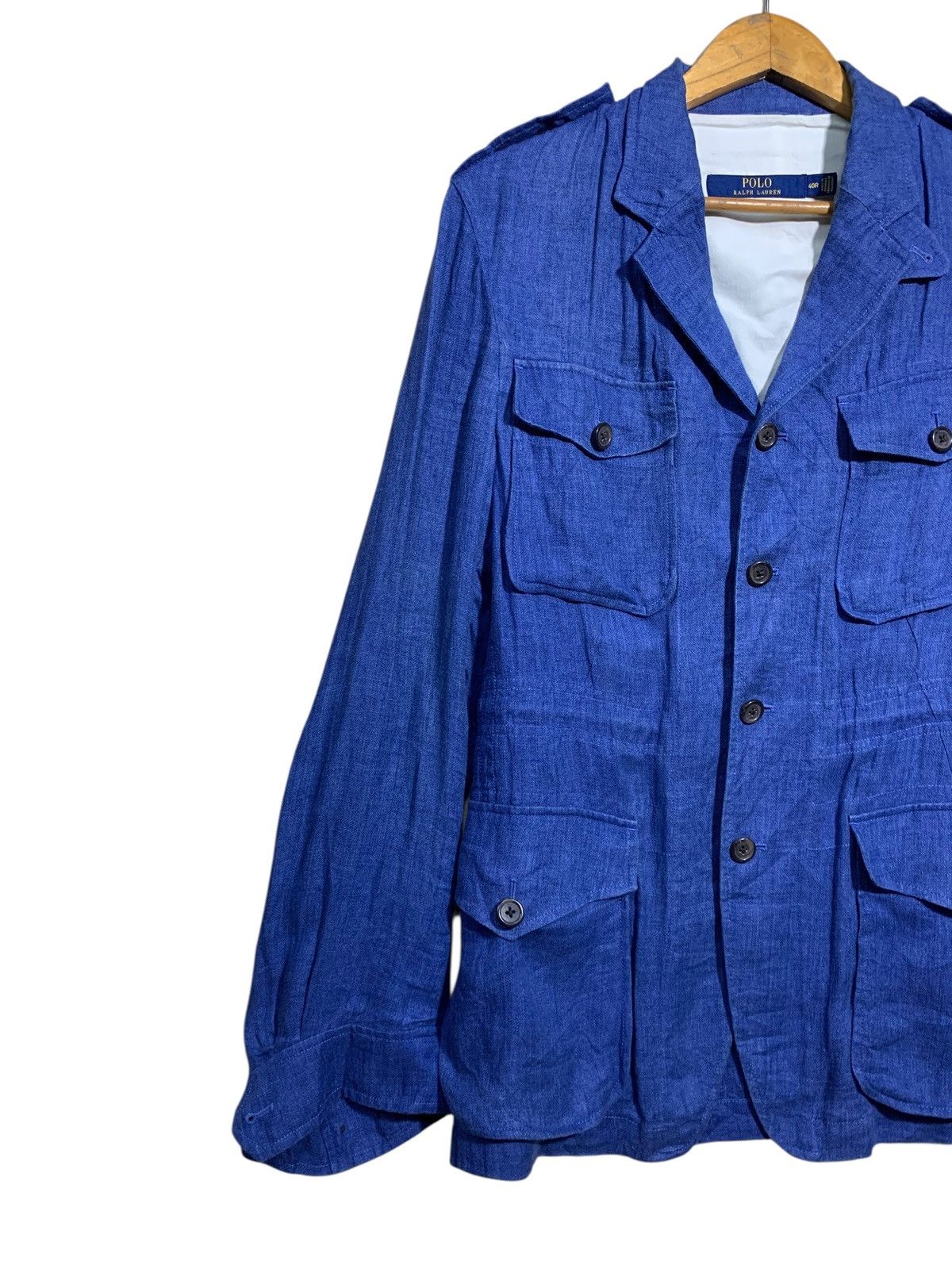 Polo Ralph Lauren 🔥POLO RALPH LAUREN LINEN 4 POCKETS JACKET Size US M / EU 48-50 / 2 - 2 Thumbnail
