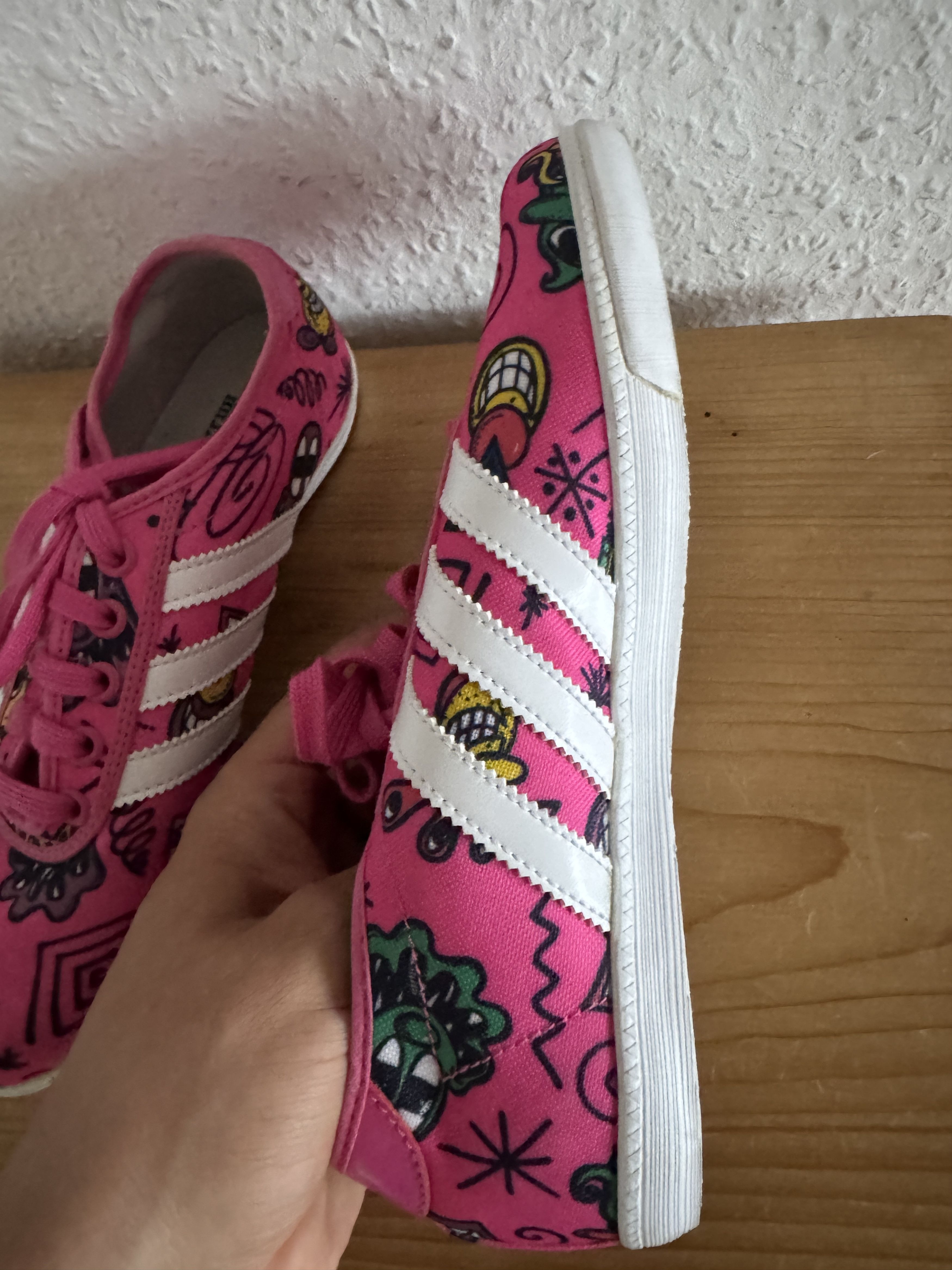 Adidas × Jeremy Scott P-Sole sneakers in pink patent Size US 4 / IT 34 - 10 Thumbnail