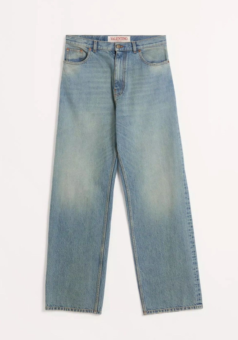 Valentino Valentino Wide Leg Denim Pants Runway Summer 2025 Size US 35 - 1 Thumbnail