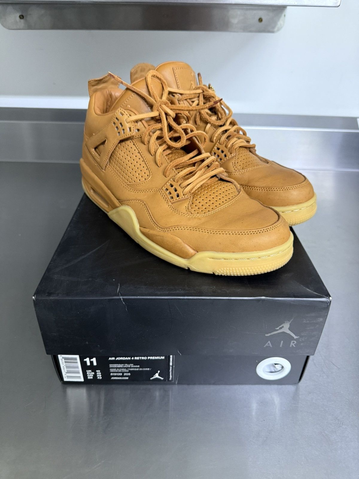 Jordan Brand Jordan 4 ginger wheat Size US 11 / EU 44 - 1 Thumbnail