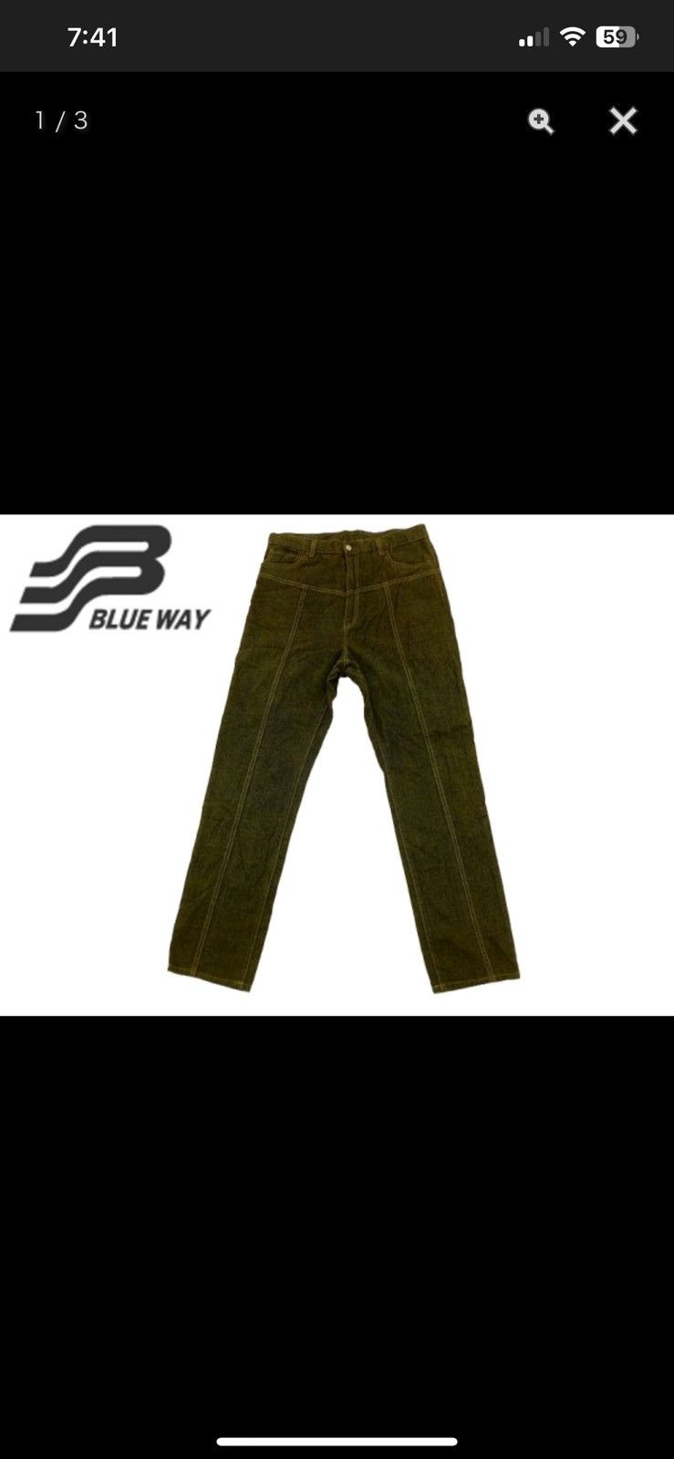 Vintage Vintage Blue Way Denim Jeans Made in Japan – Size 36/37 Size US 36 / EU 52 - 1 Thumbnail