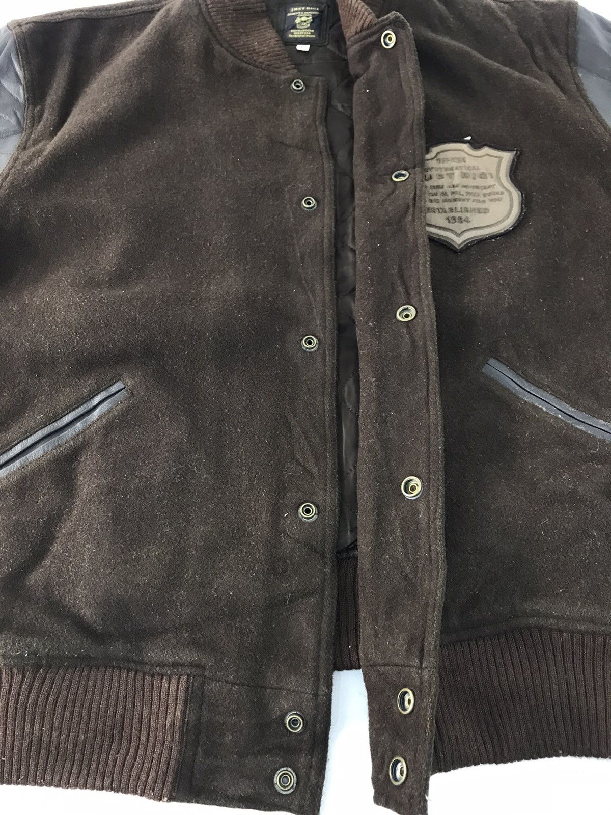 BIGI Vtg Just Bigi Superior Varsity Jacket Leather Sleeve Padded Size US L / EU 52-54 / 3 - 4 Thumbnail