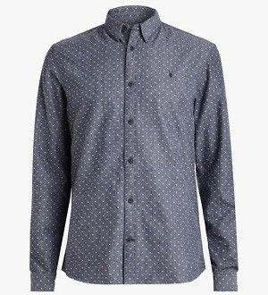 Allsaints Allsaints Montauk Polka Dot Grey button shirt Size US M / EU 48-50 / 2 - 2 Thumbnail