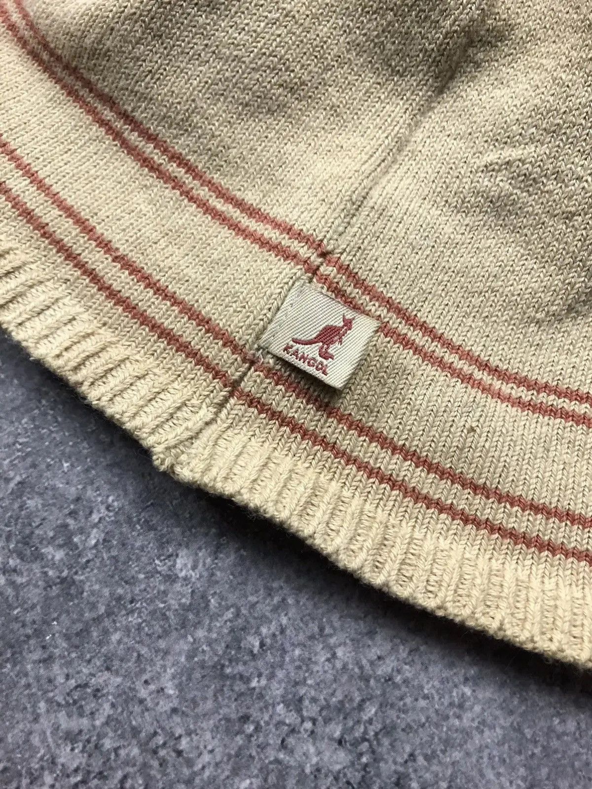 Kangol KANGOL Vintage Mini Logo Hat Streetwear Casual Mens Beige Size ONE SIZE - 6 Thumbnail