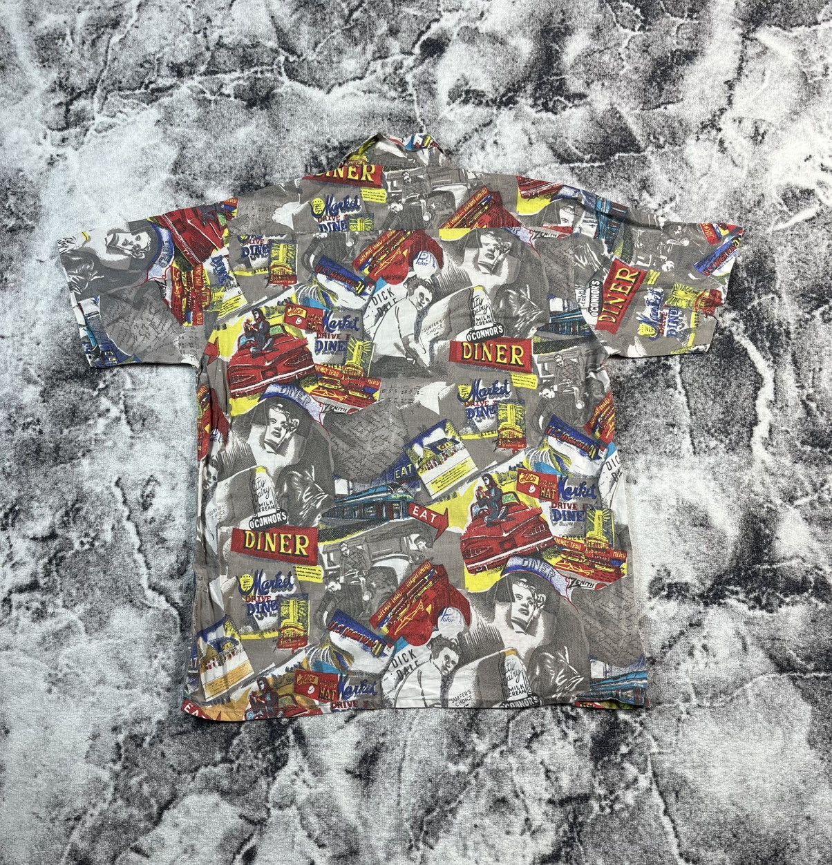 Vintage Vintage Dick Dale Surf Diner AOP Shirt 90s XL Rare Size US XL / EU 56 / 4 - 6 Thumbnail