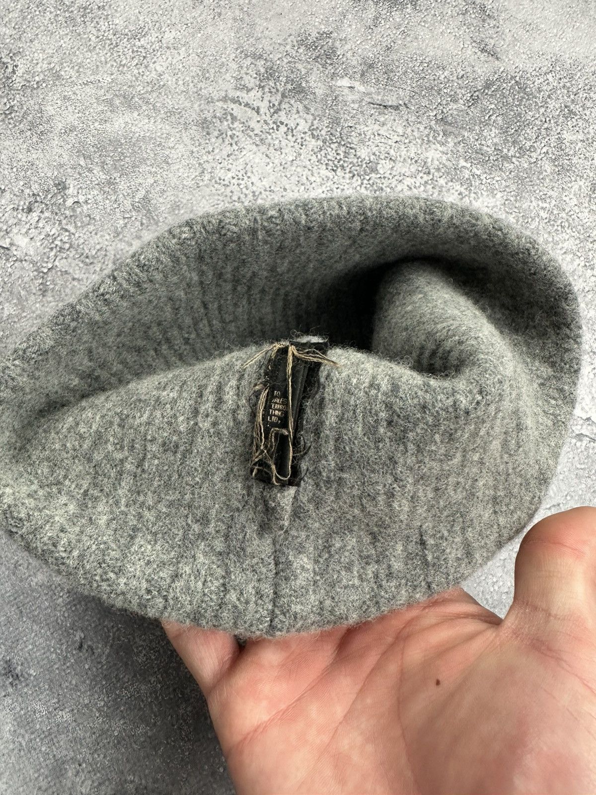 Barbour Barbour England Wool Grey Beanie Hat Knit Cap Size ONE SIZE - 7 Thumbnail