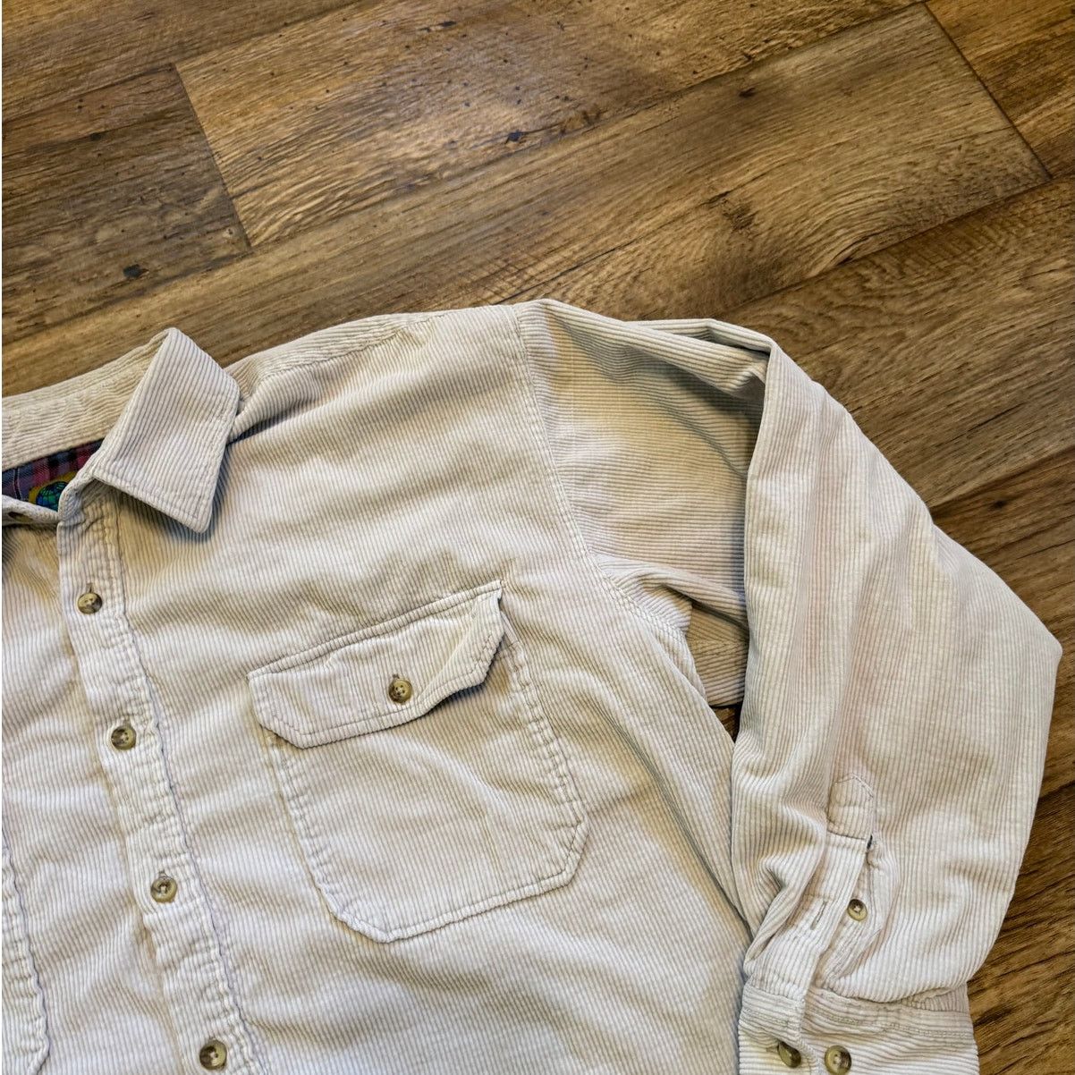 Habitat Vintage Native Habitat Planet Earth Corduroy Button Up Size US XL / EU 56 / 4 - 2 Thumbnail