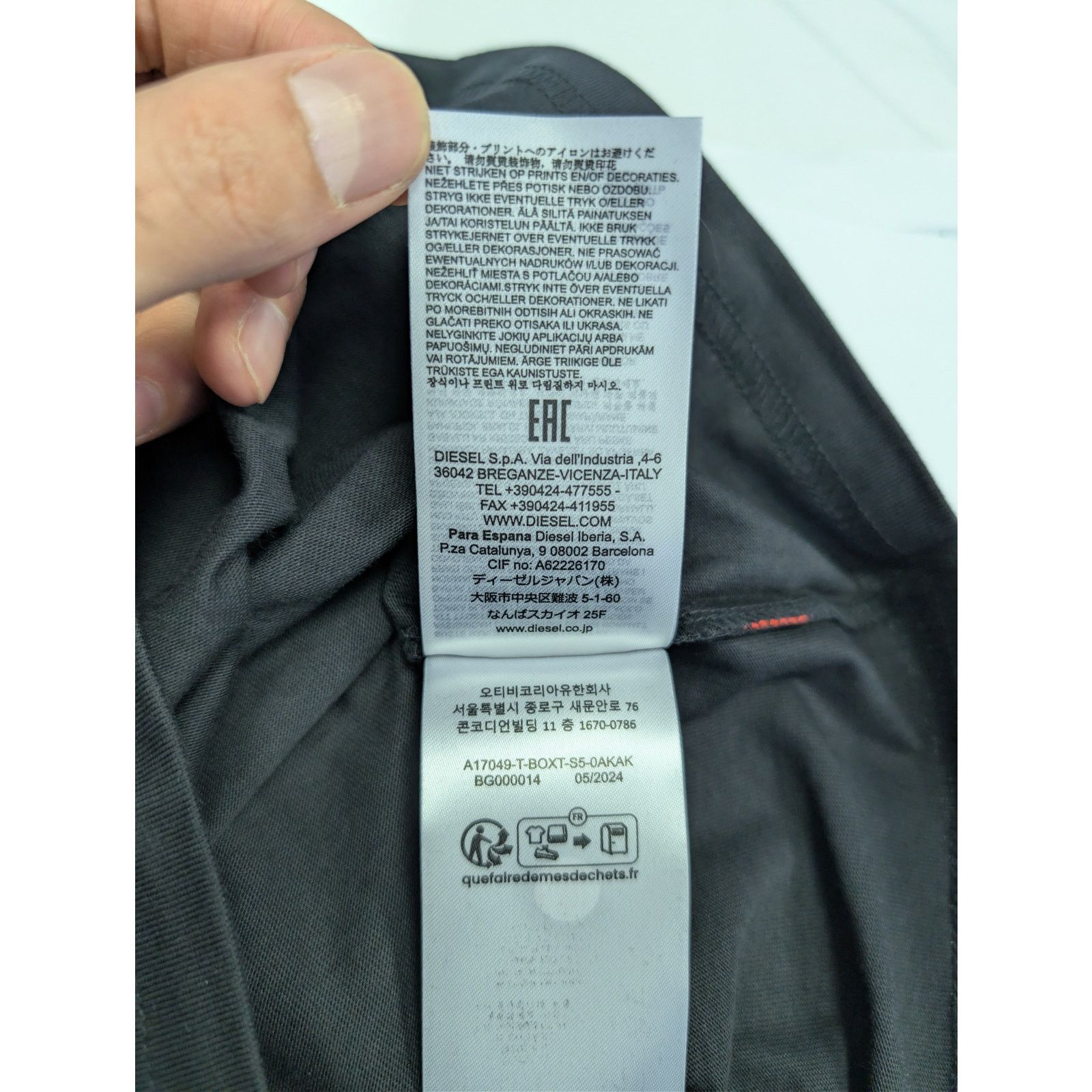 Diesel o1rshd1 T-Shirt in black Size US XL / EU 56 / 4 - 22 Thumbnail